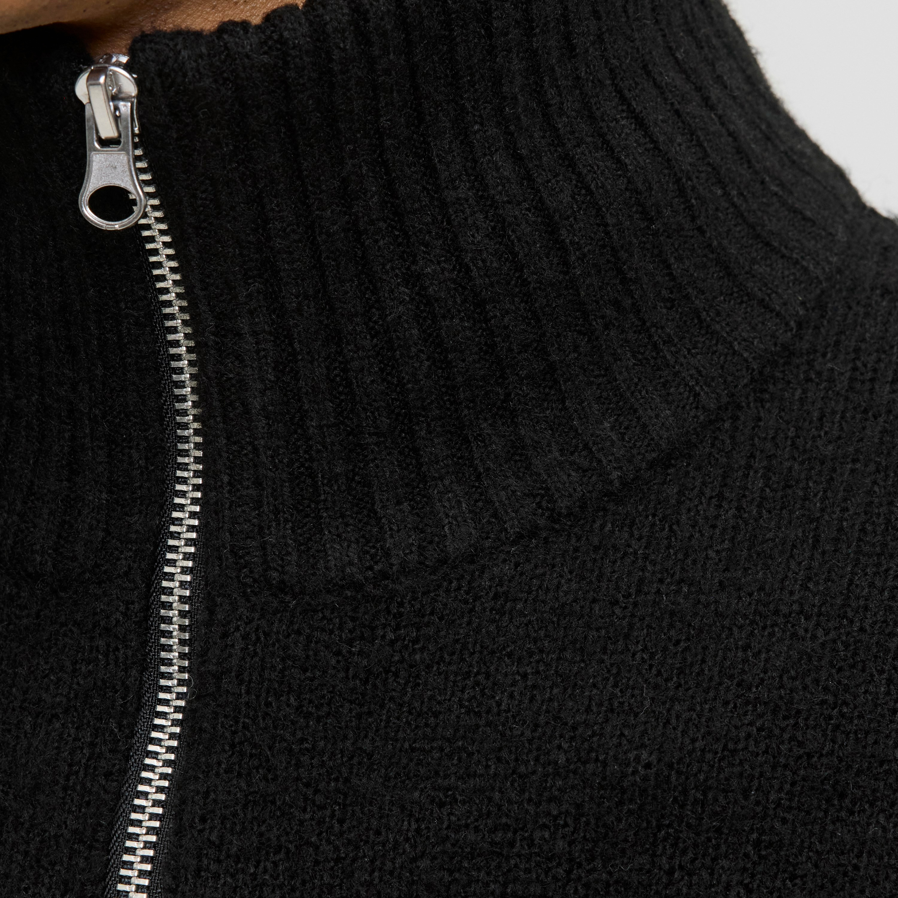 Jack & Jones Knitted High Neck Long Sleeves Half Zip Men's Pullover-men-clothing-sweatersandpullovers-image-3