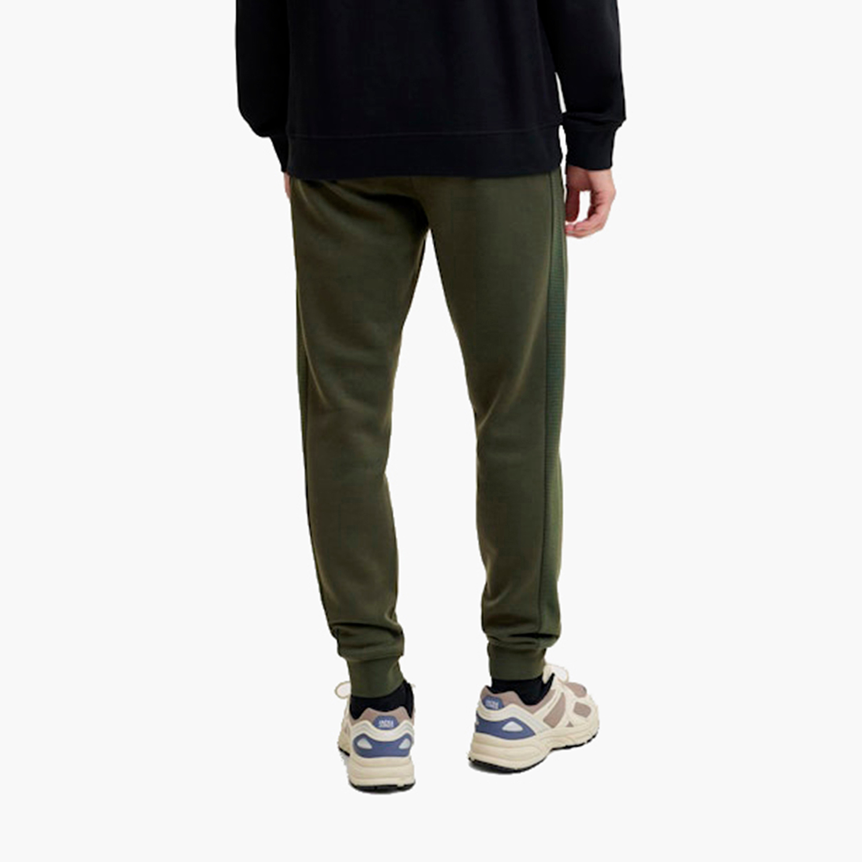 Jack & Jones Plain Mid Rise Drawstring Men's Joggers-men-clothing-bottoms-joggers-image-4