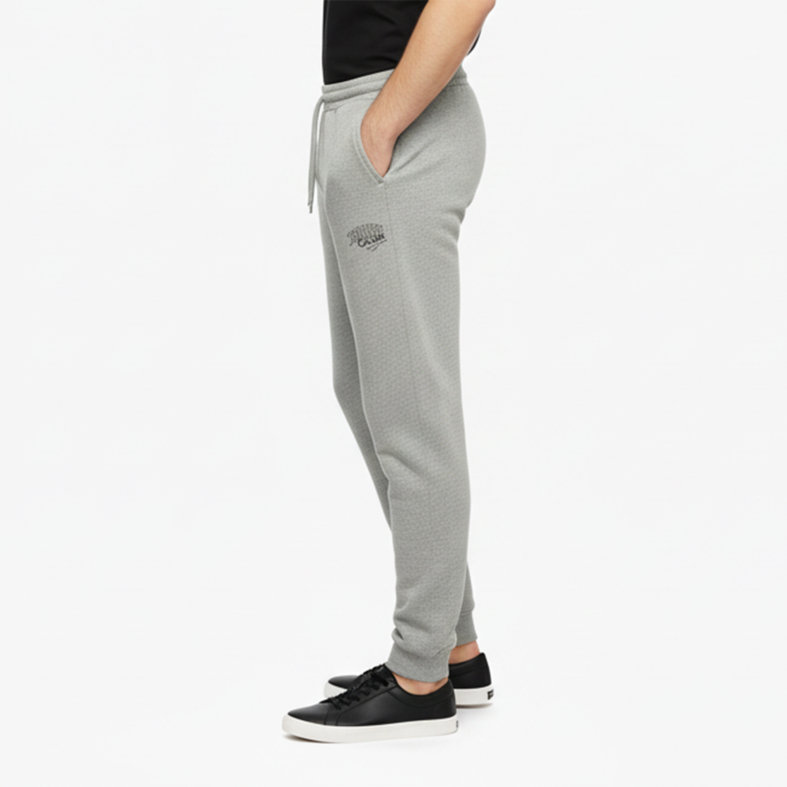 بنطلون رياضي (جوغر) رجالي جاك آند جونز سادة برباط شد وخصر متوسط الارتفاع-men-clothing-bottoms-joggers-image-7