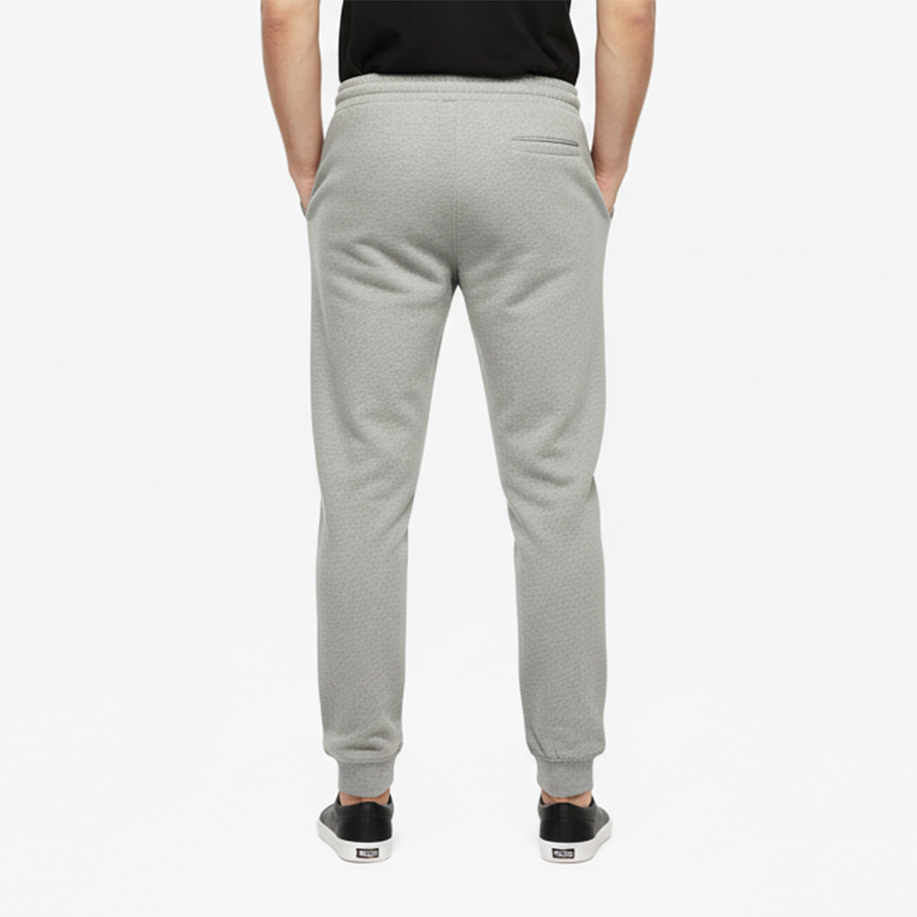 بنطلون رياضي (جوغر) رجالي جاك آند جونز سادة برباط شد وخصر متوسط الارتفاع-men-clothing-bottoms-joggers-image-8