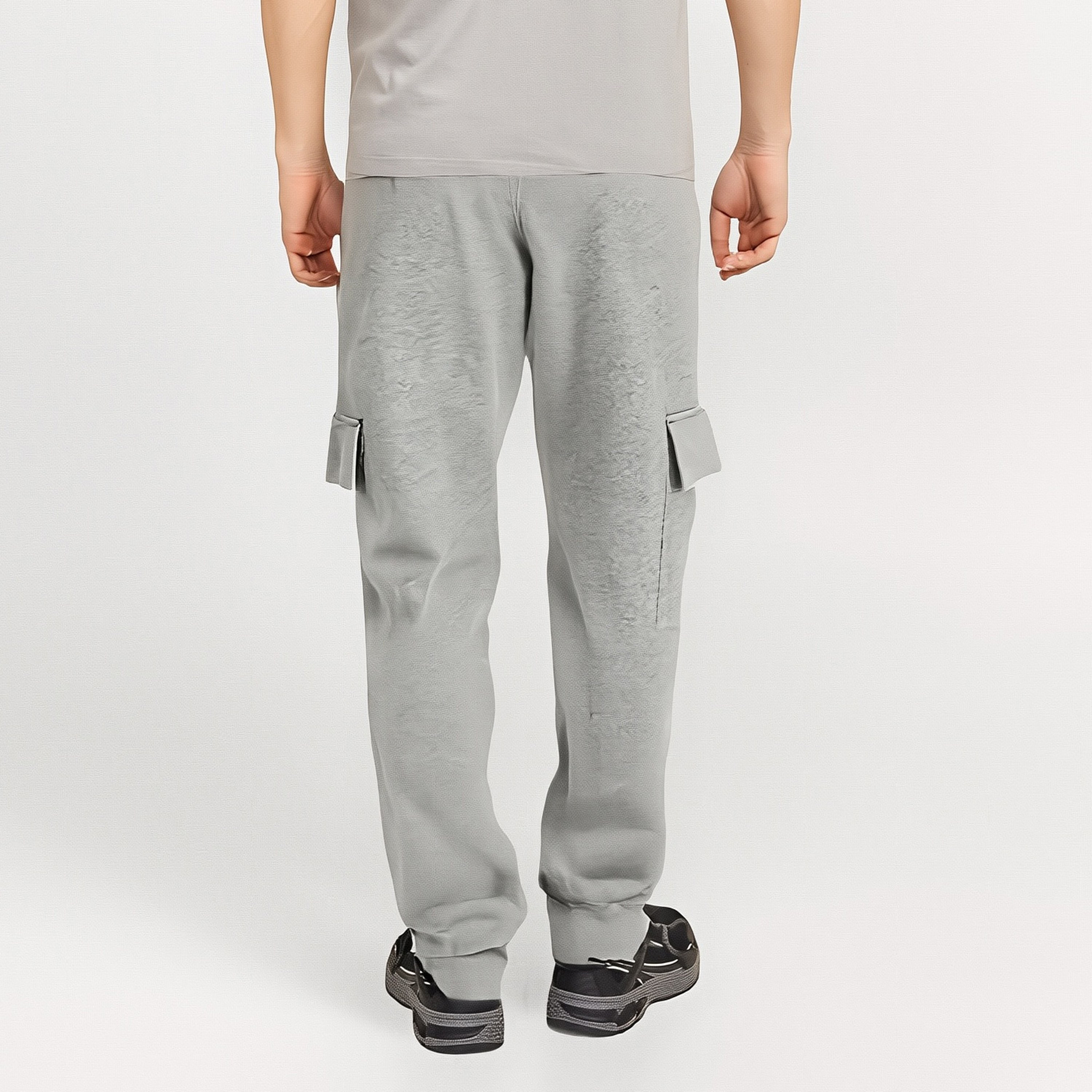 بنطلون رياضي رجالي سادة بخصر متوسط الارتفاع ورباط سحب من جاك ان جونز-men-clothing-bottoms-joggers-image-10