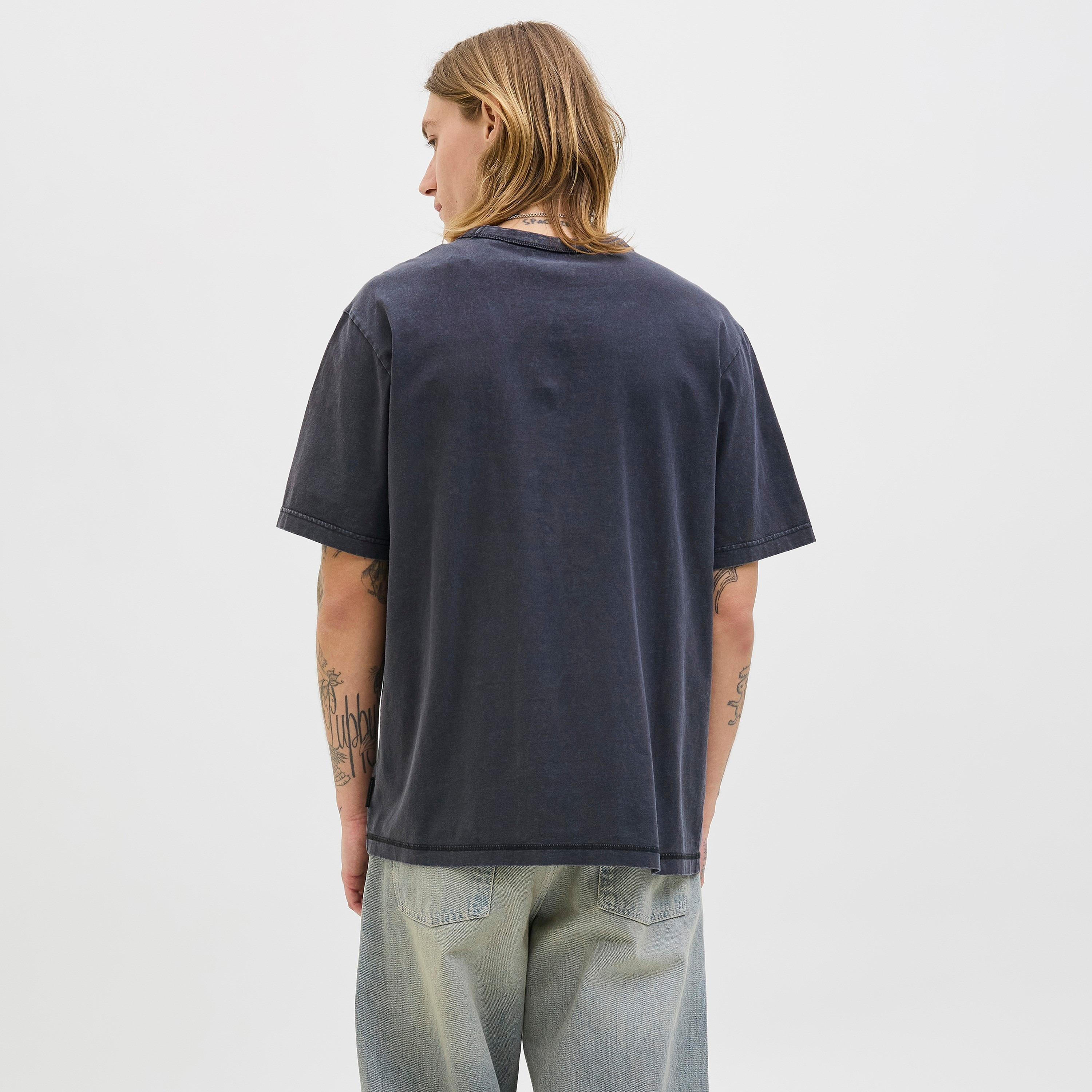 Jack & Jones Logo Print Crew Neck Short Sleeves Men's T-Shirt-men-clothing-tshirtsandpolos-tshirts-image-4