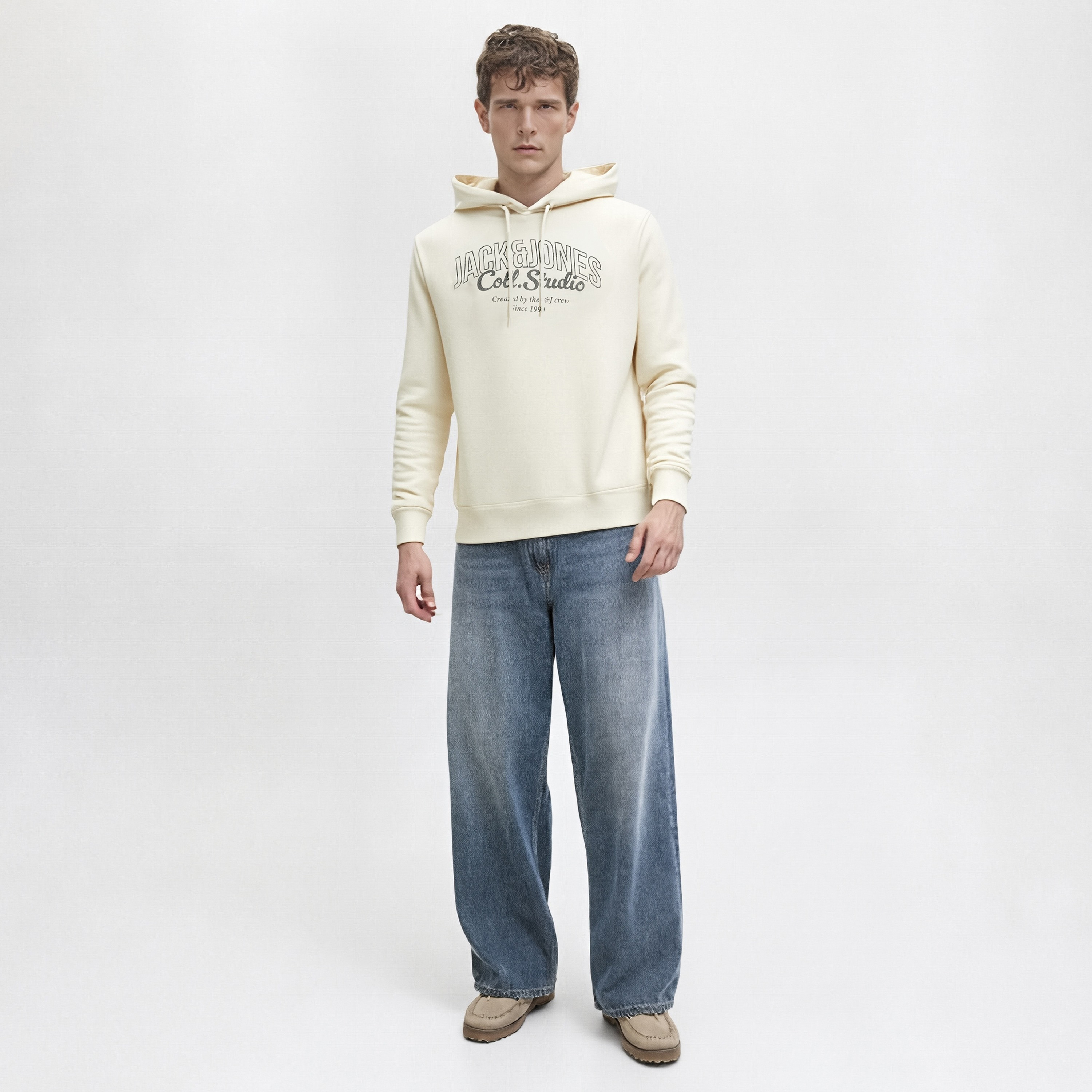 Jack & Jones Plus Size Text-Print Hooded Neck Long Sleeves Men's Sweatshirt-men-winterwear-hoodiesandsweatshirts-image-2