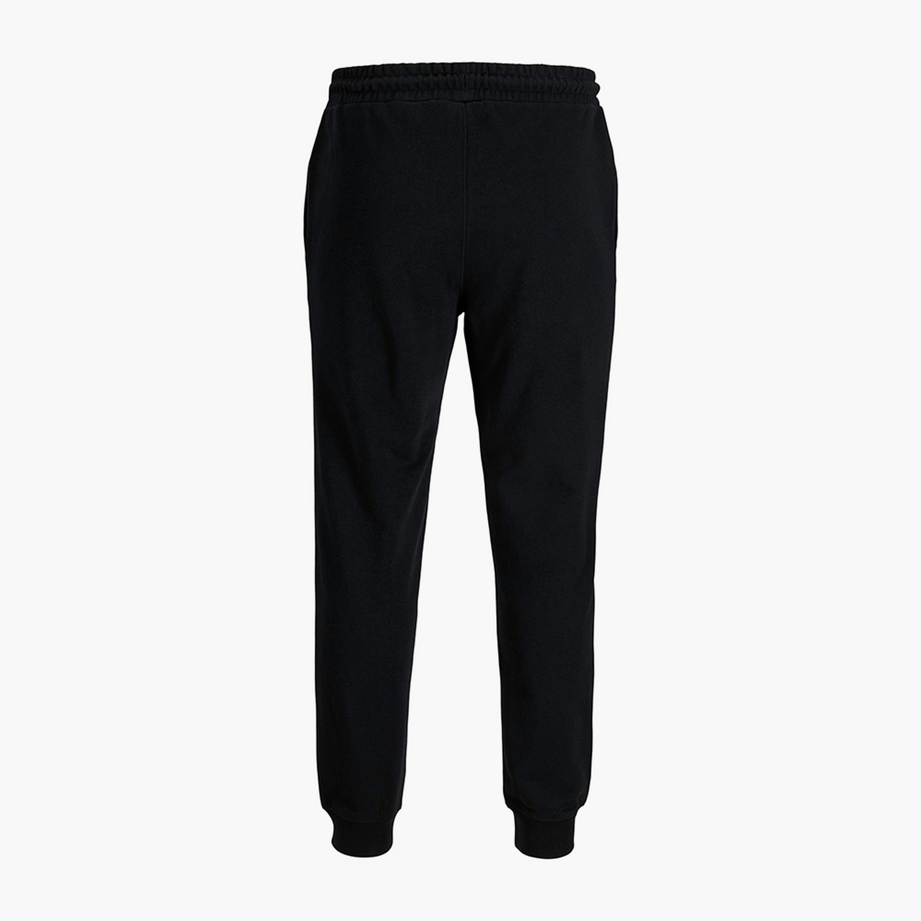 بنطلون رياضي رجالي سادة بخصر متوسط الارتفاع ورباط سحب من جاك ان جونز-men-clothing-bottoms-joggers-image-6