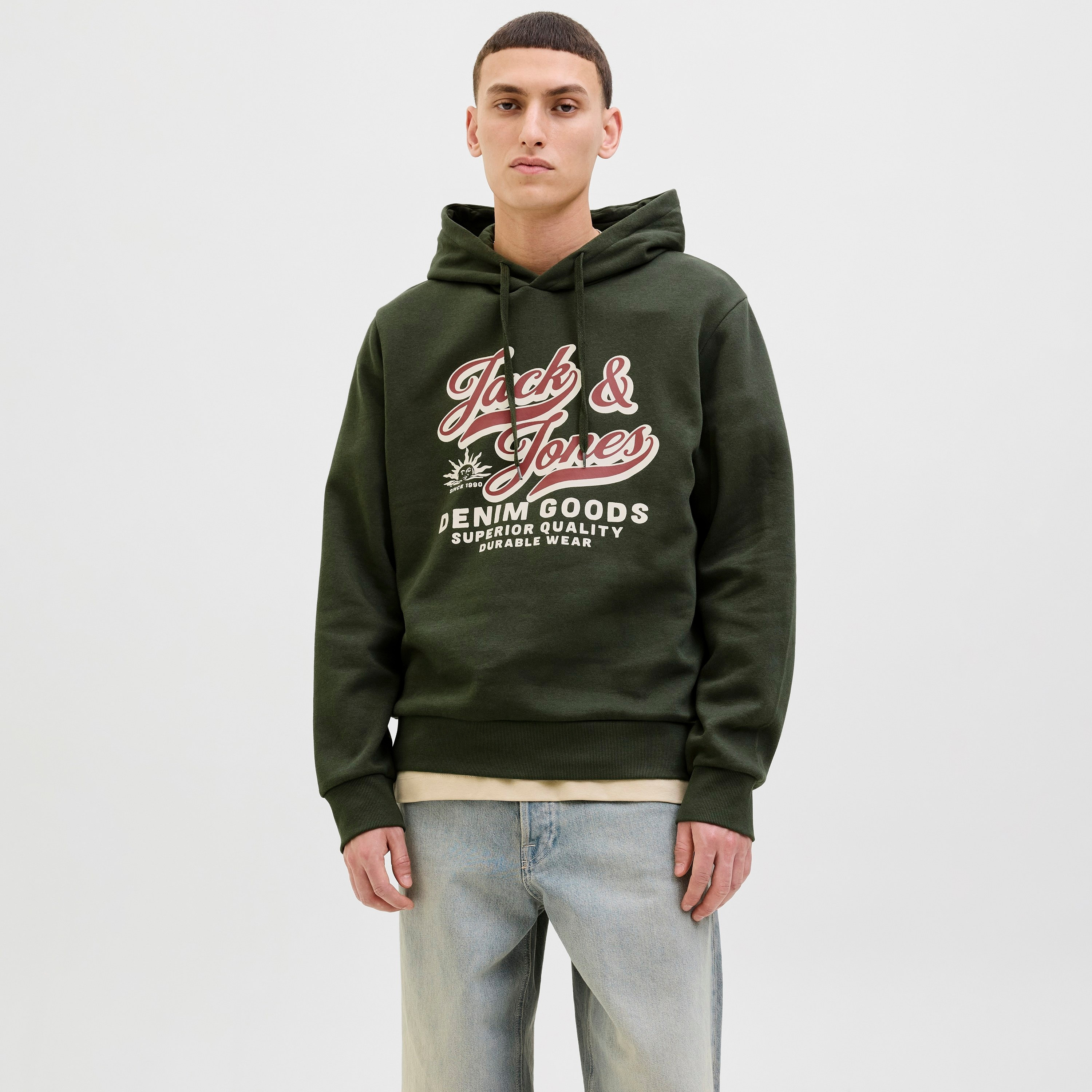 Jack & Jones Graphic Print Hooded Neck Long Sleeves Men's Sweatshirt-men-winterwear-hoodiesandsweatshirts-image-1