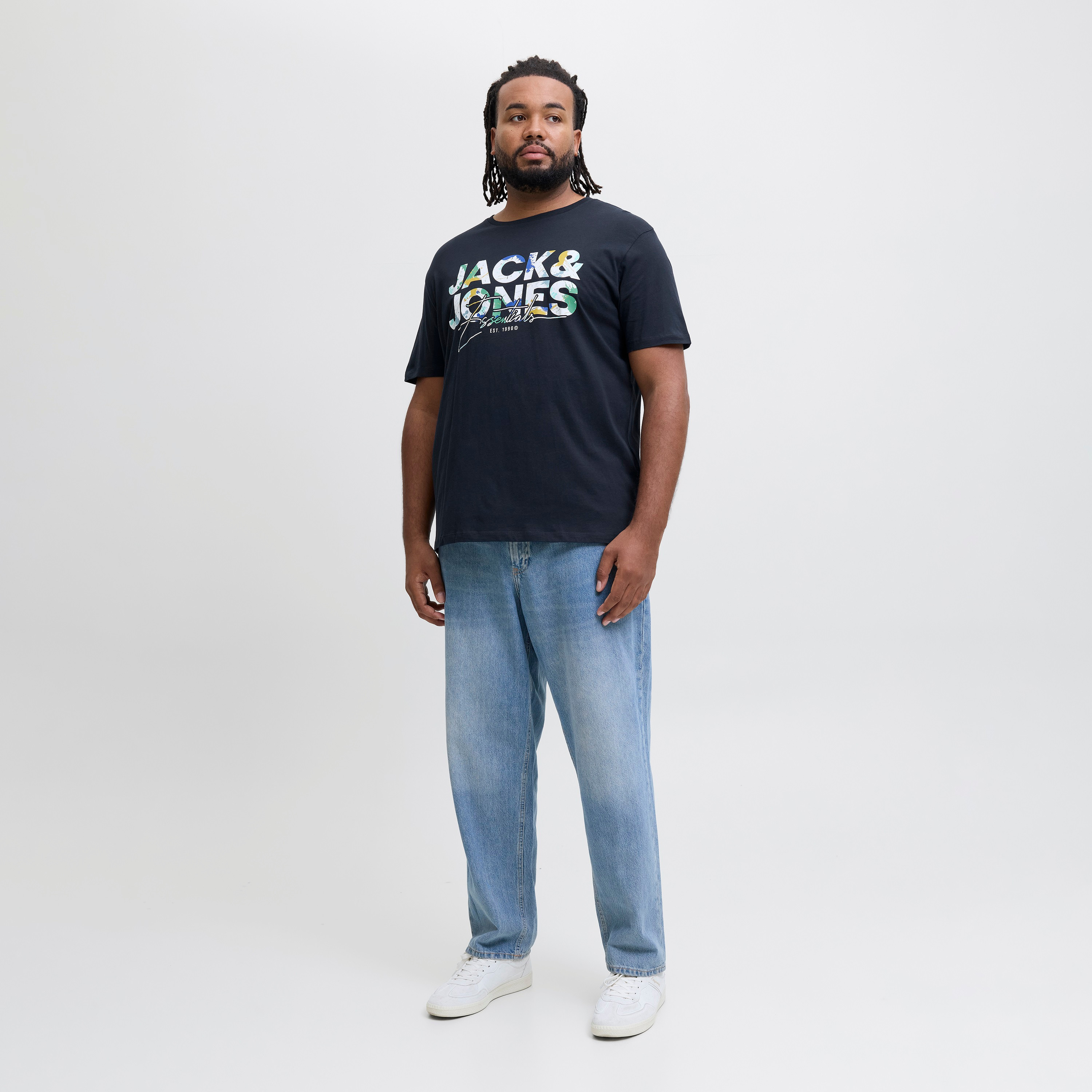 Jack & Jones Plus Size Printed Crew Neck Short Sleeves Men's T-Shirt-men-clothing-tshirtsandpolos-tshirts-image-2