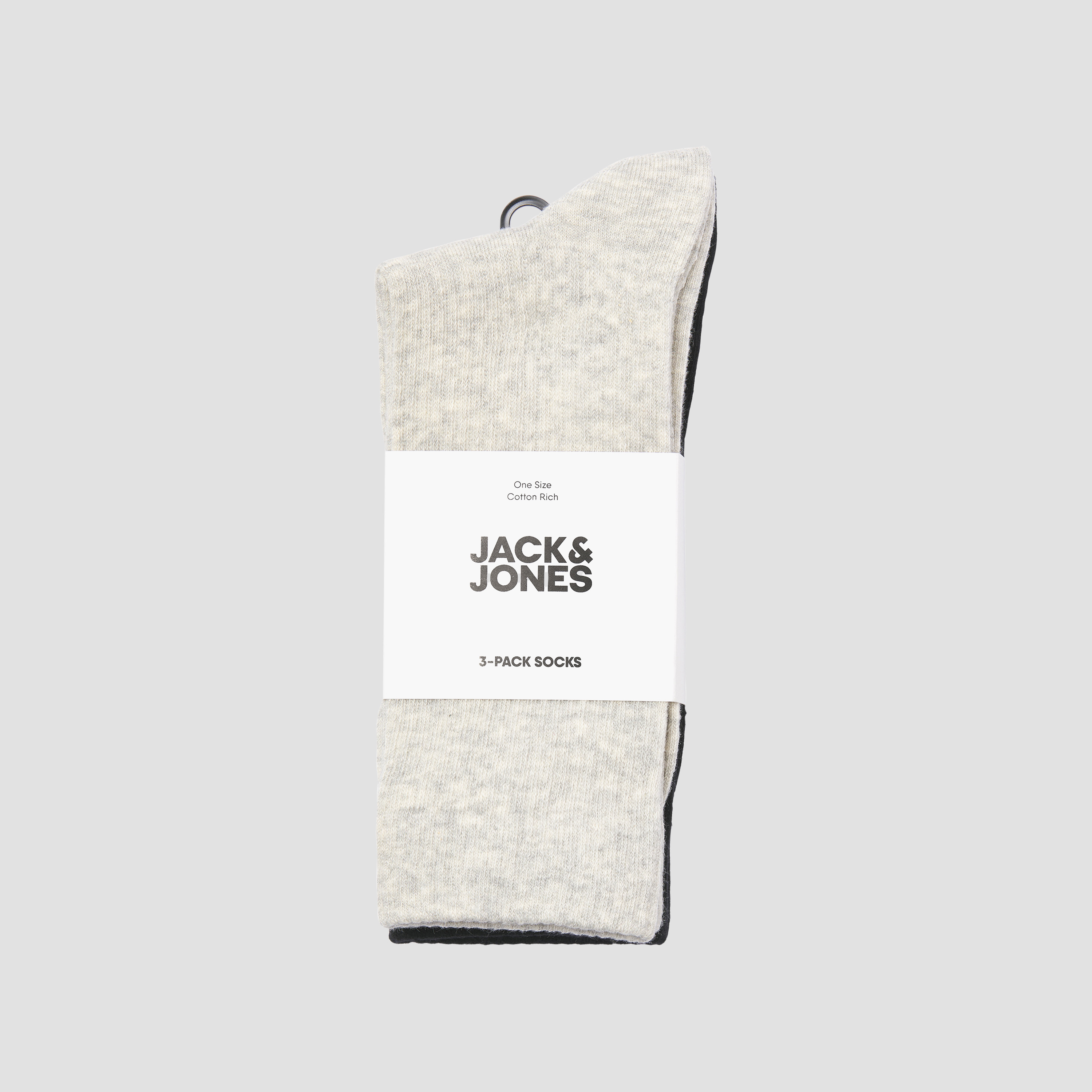 طقم 3 أزواج جوارب رياضية رجالية من جاك آند جونز-men-socks-image-5