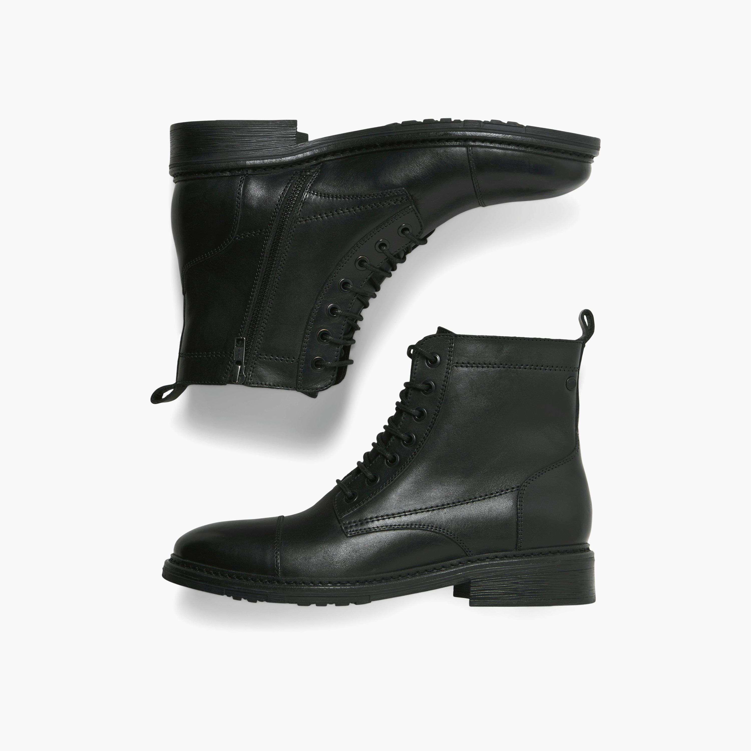 حذاء بوت رجالي برباط حتى الكاحل من جاك آند جونز | 12280227-men-shoes-boots-image-2