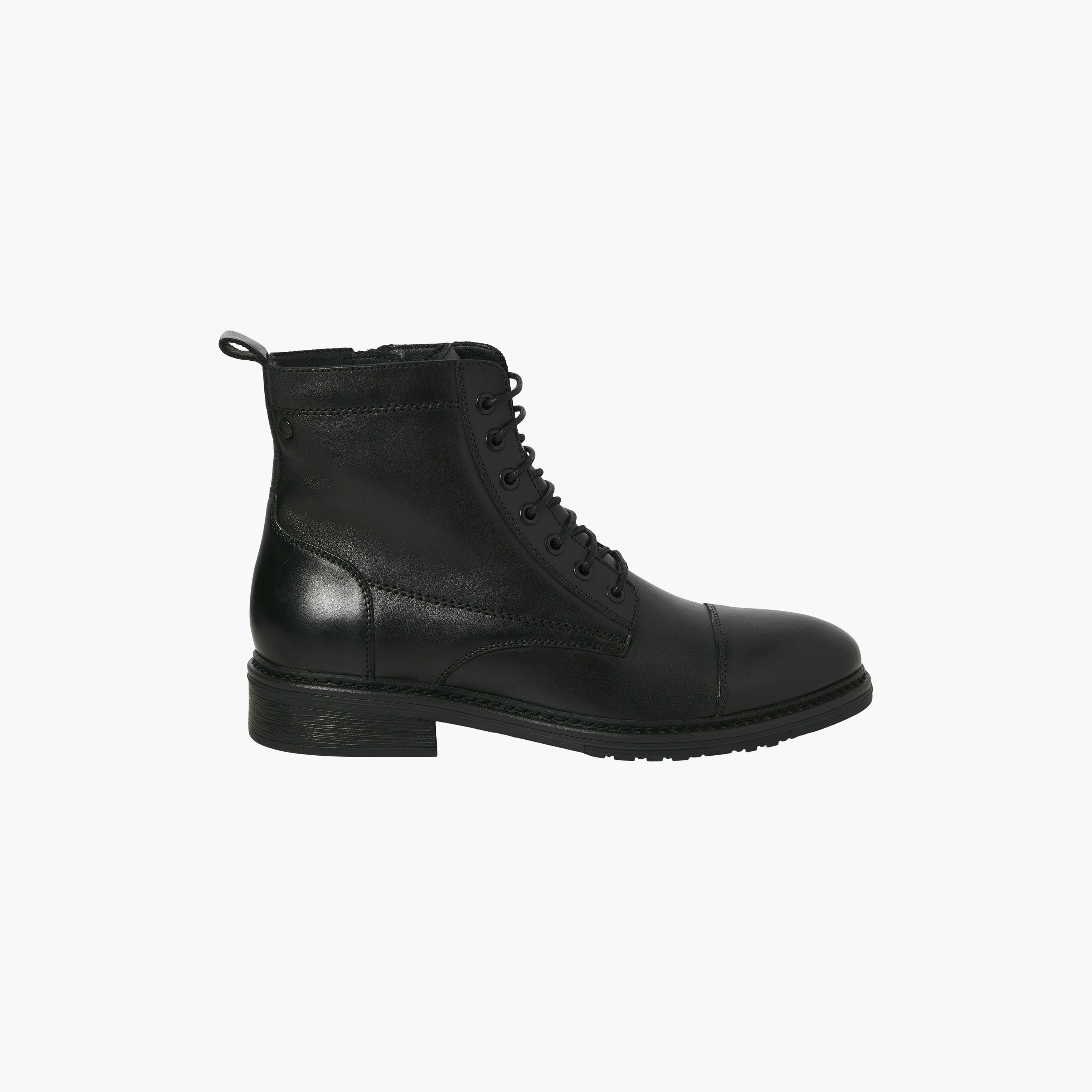 حذاء بوت رجالي برباط حتى الكاحل من جاك آند جونز | 12280227-men-shoes-boots-image-5
