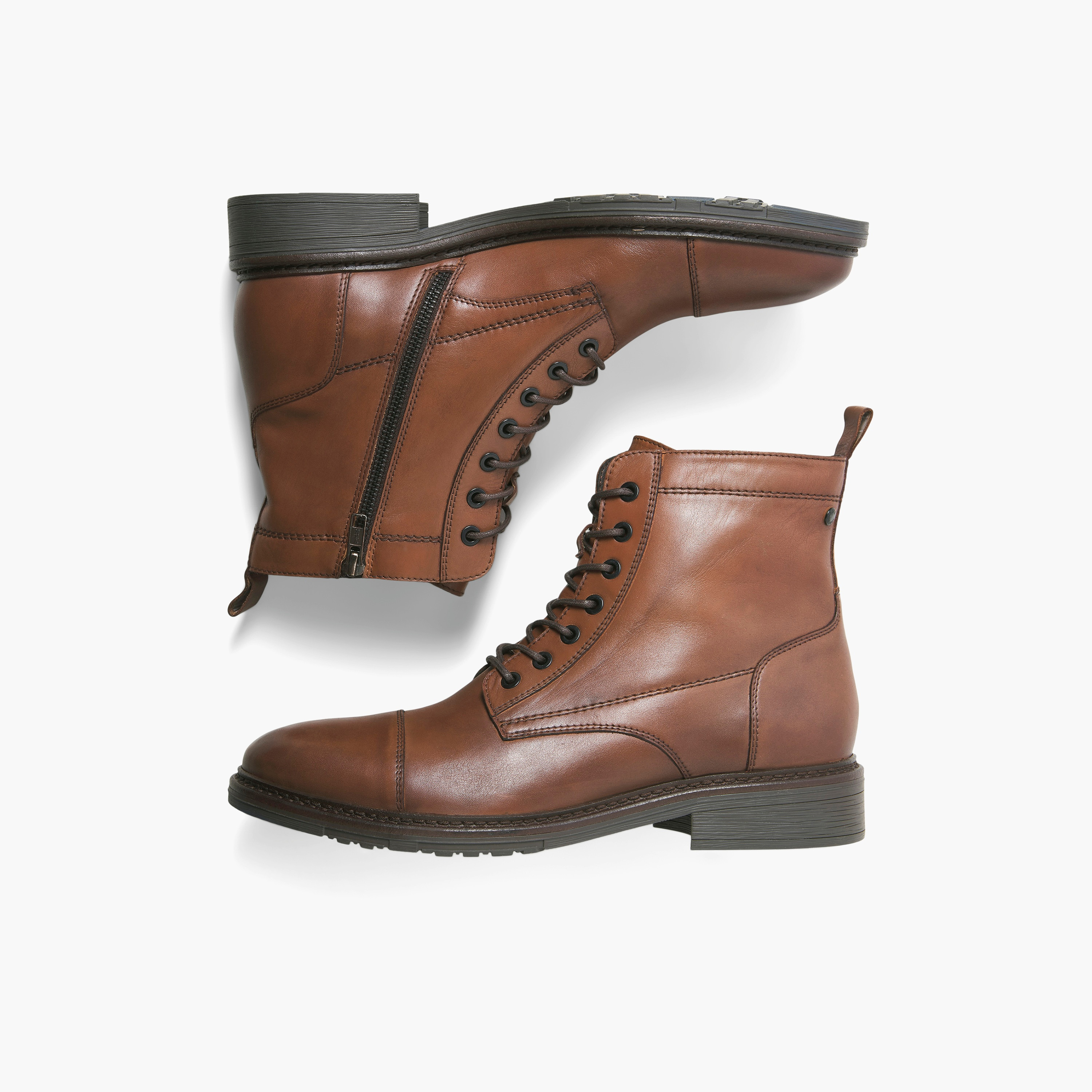 Jack & Jones Men's Lace-Up Ankle Boots | 12280227-men-shoes-boots-image-2