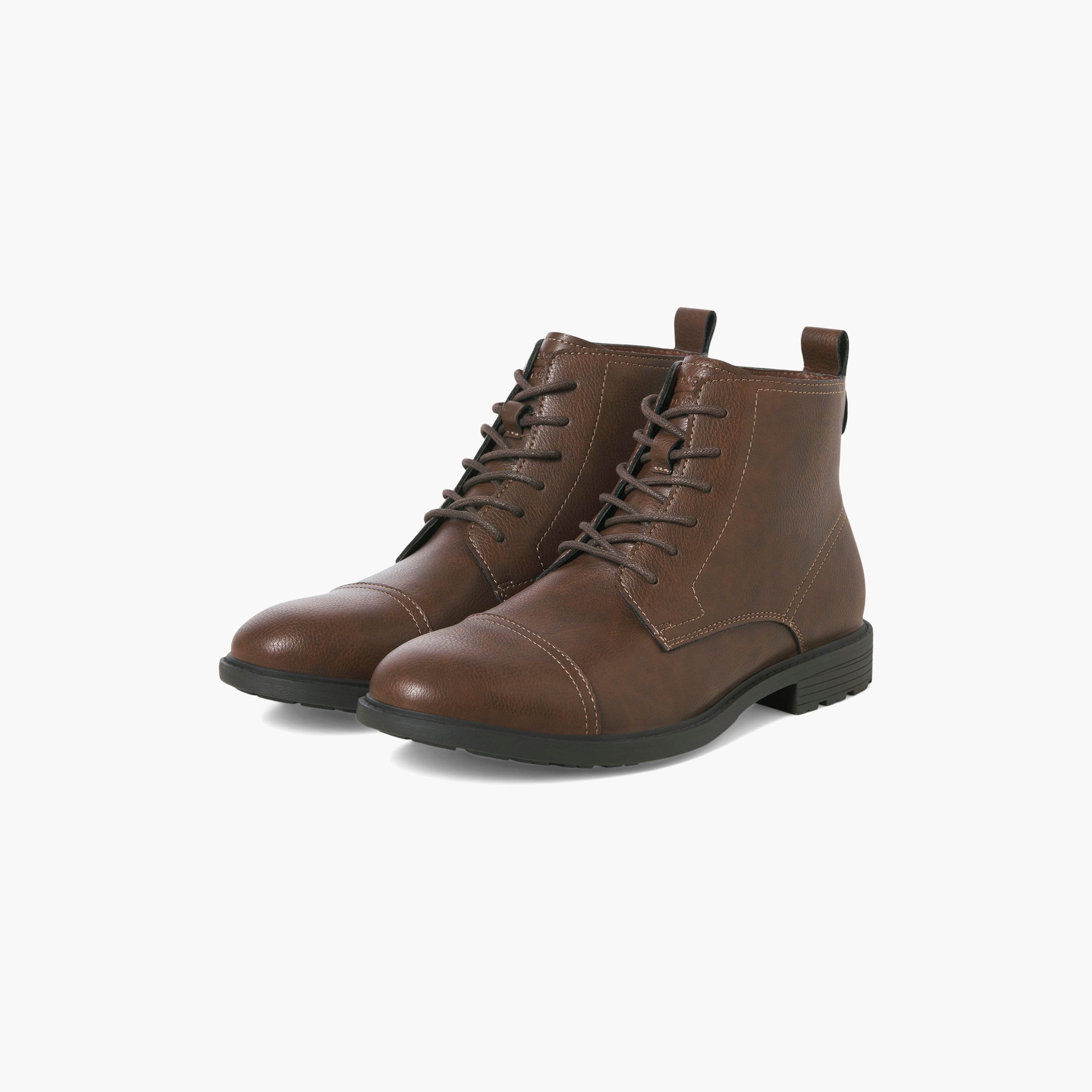 Jack & Jones Men's Lace-Up Ankle Boots | 12280572-men-shoes-boots-image-4