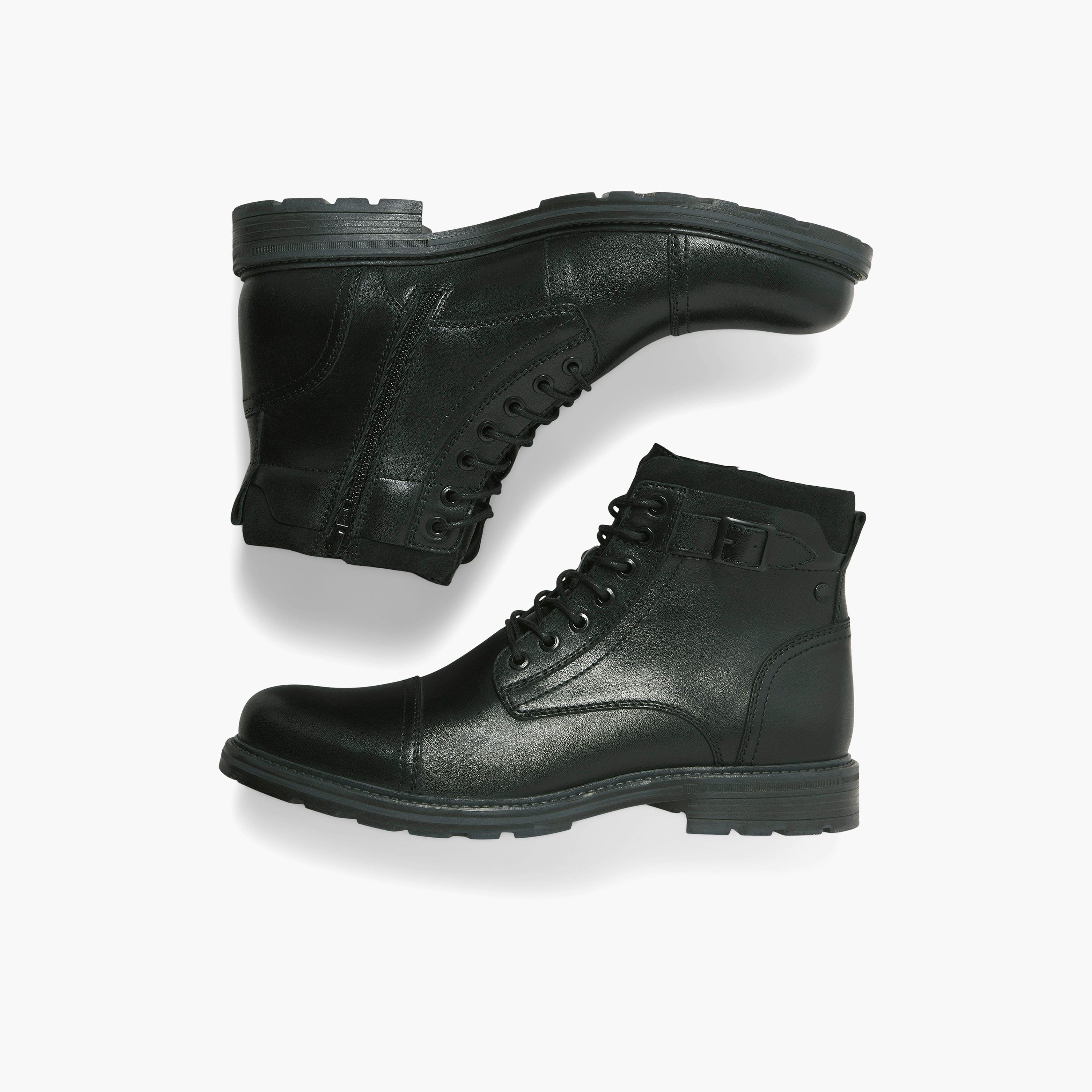 Jack & Jones Men's Lace-Up Ankle Boots | 12280818-men-shoes-boots-image-2