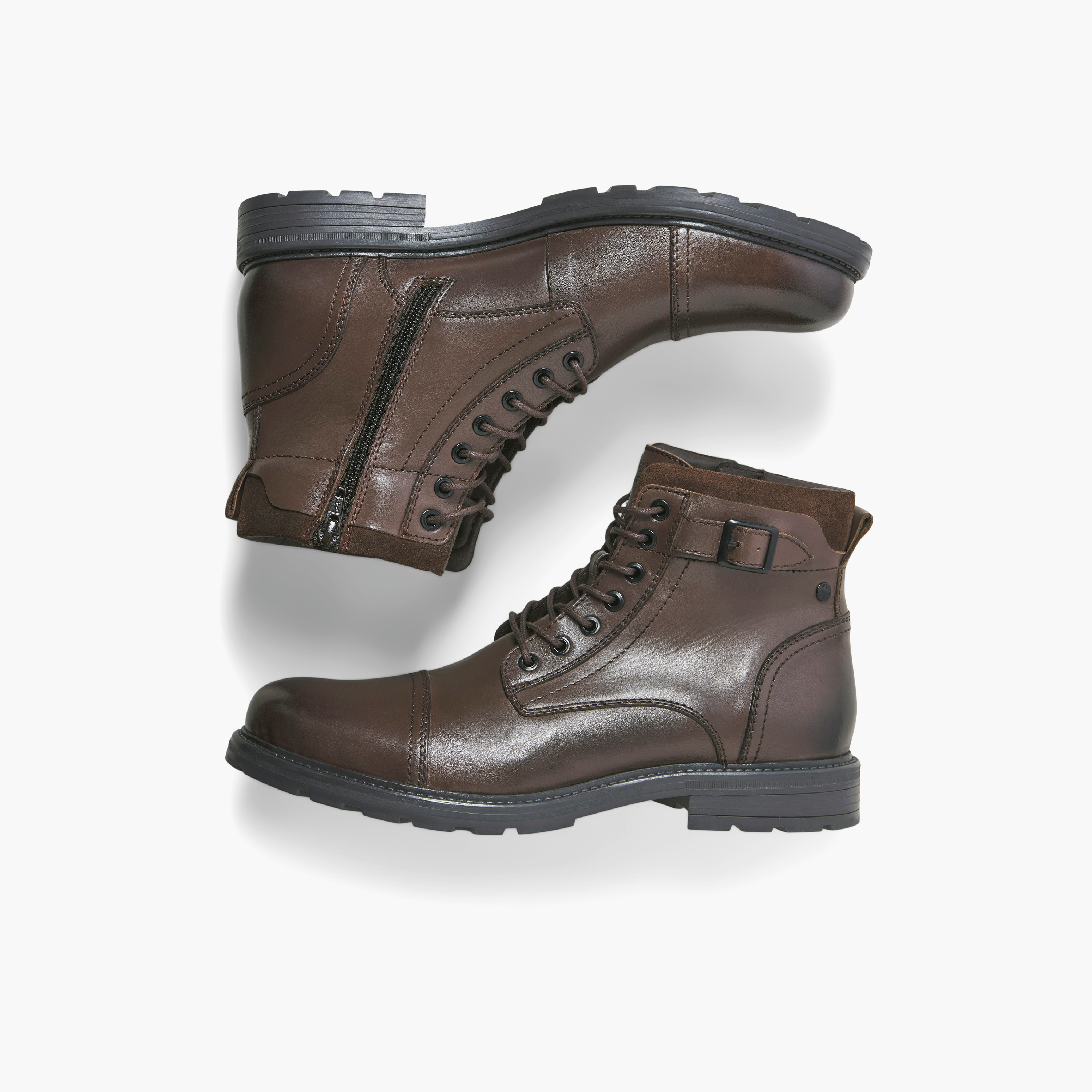 حذاء بوت رجالي برباط حتى الكاحل من جاك آند جونز | 12280818-men-shoes-boots-image-10