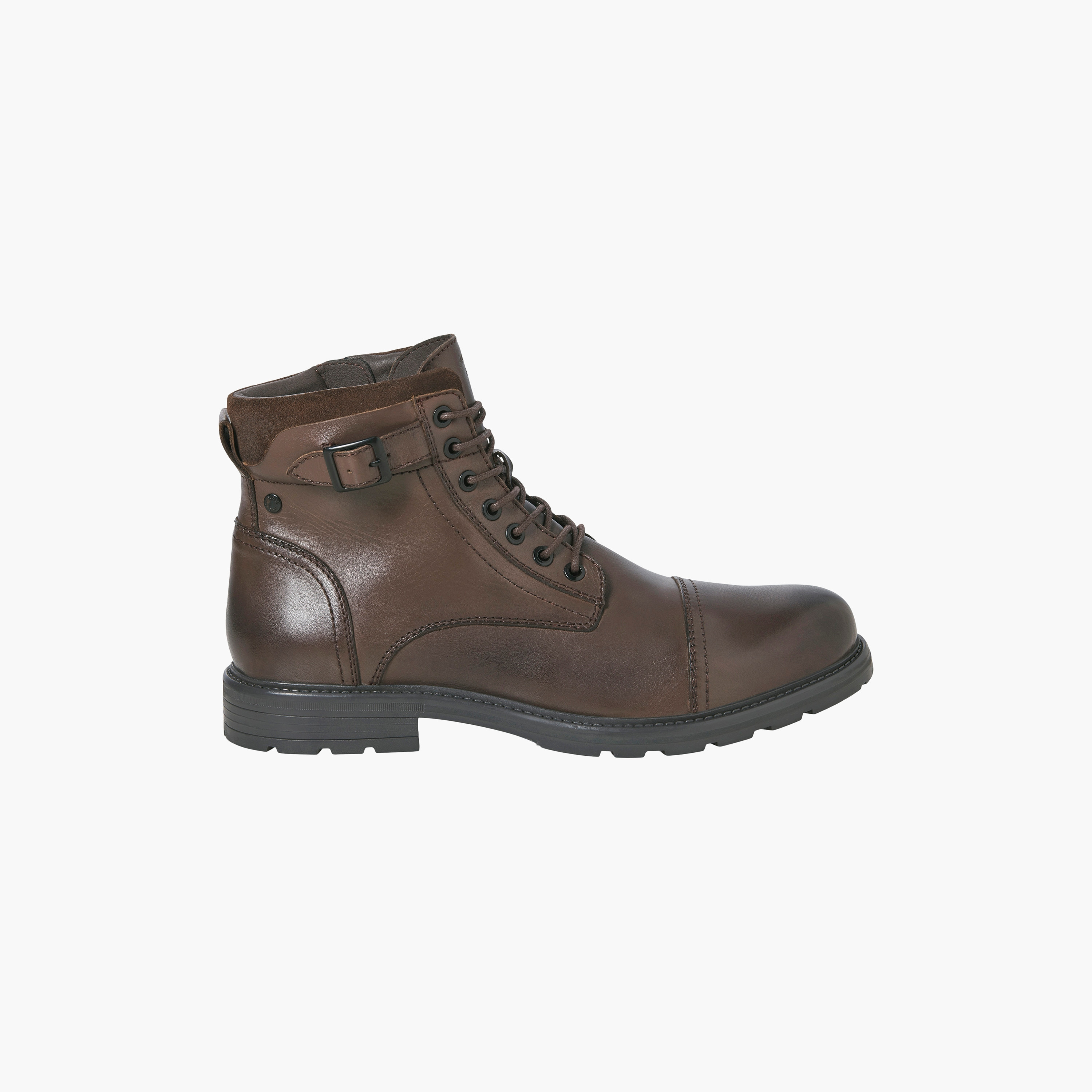 حذاء بوت رجالي برباط حتى الكاحل من جاك آند جونز | 12280818-men-shoes-boots-image-14