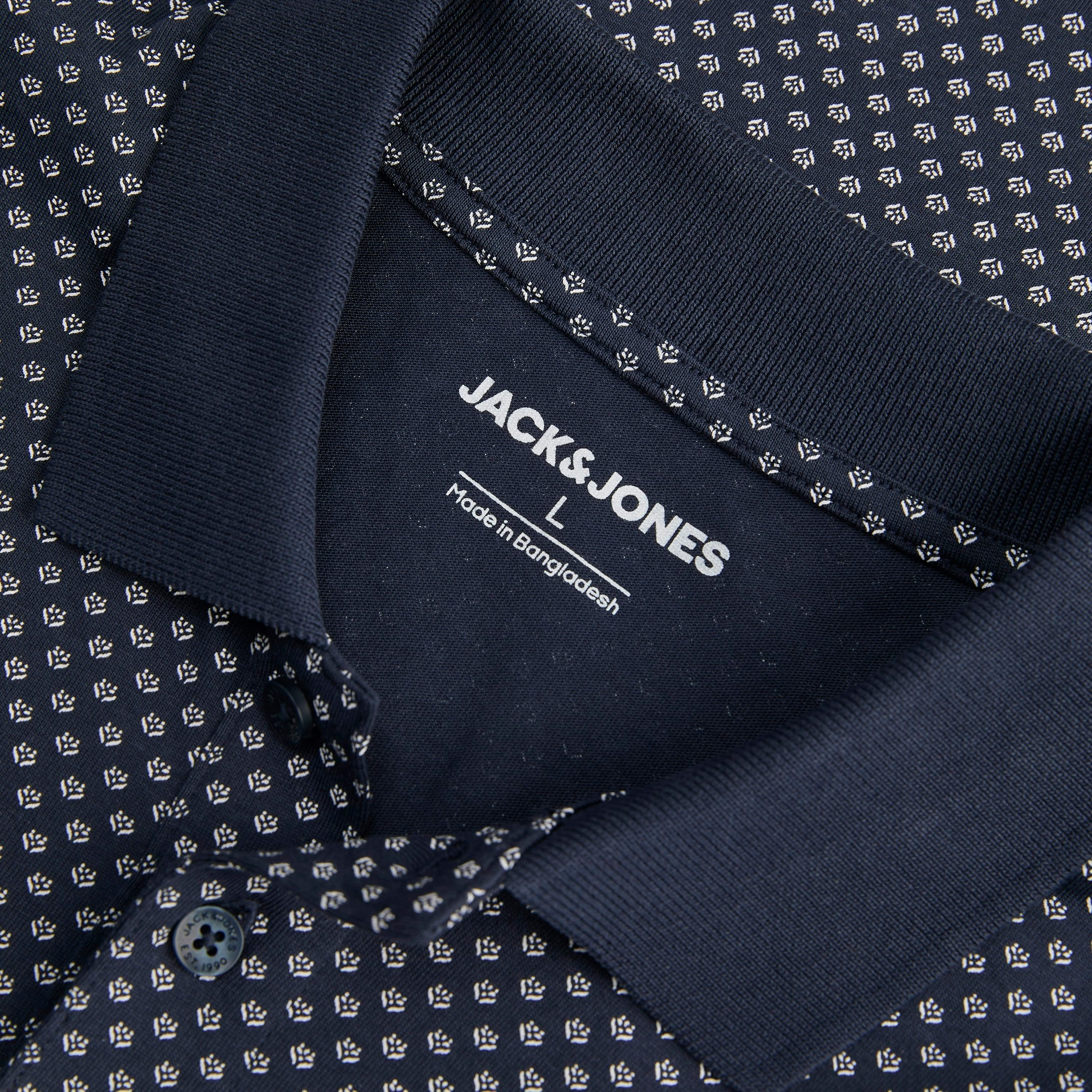 Jack & Jones Printed Collared Short Sleeves Men's Polo T-Shirt-men-clothing-tshirtsandpolos-polos-image-3