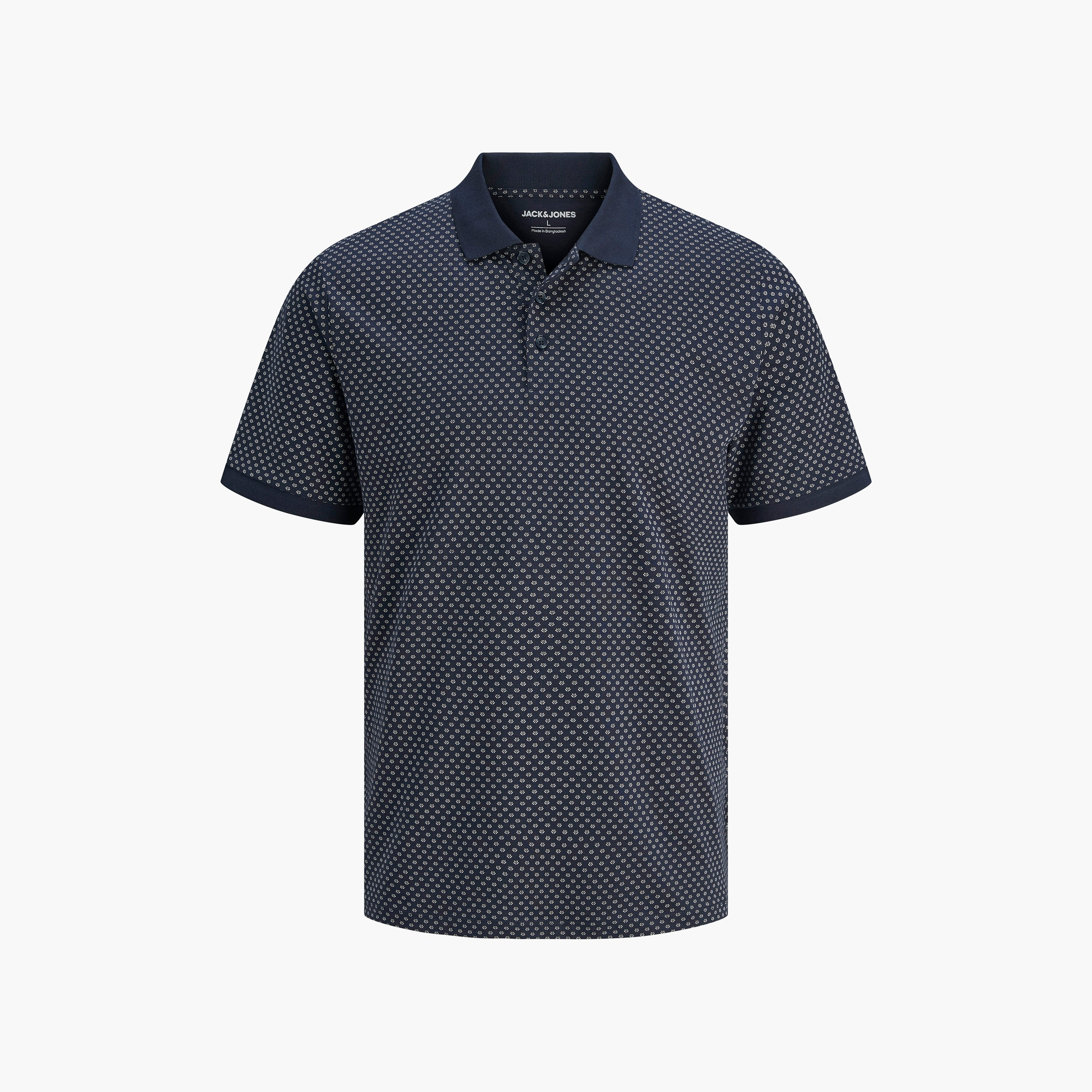 Jack & Jones Printed Collared Short Sleeves Men's Polo T-Shirt-men-clothing-tshirtsandpolos-polos-image-4