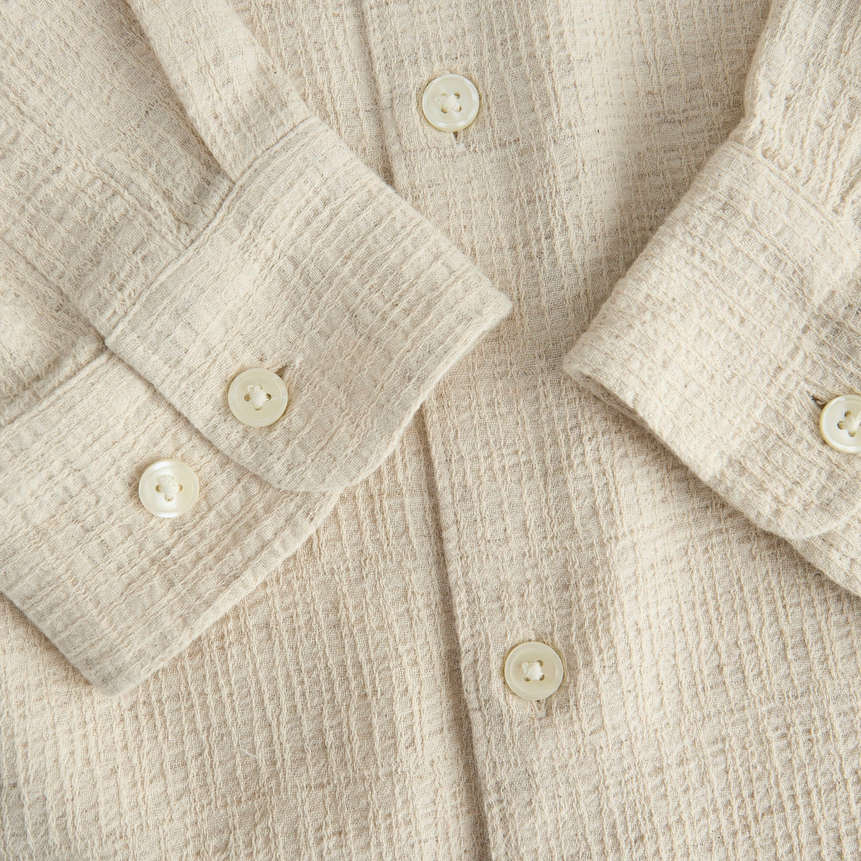Jack & Jones Relaxed Fit Textured Collared Long Sleeves Men's Shirt-men-clothing-shirts-image-5