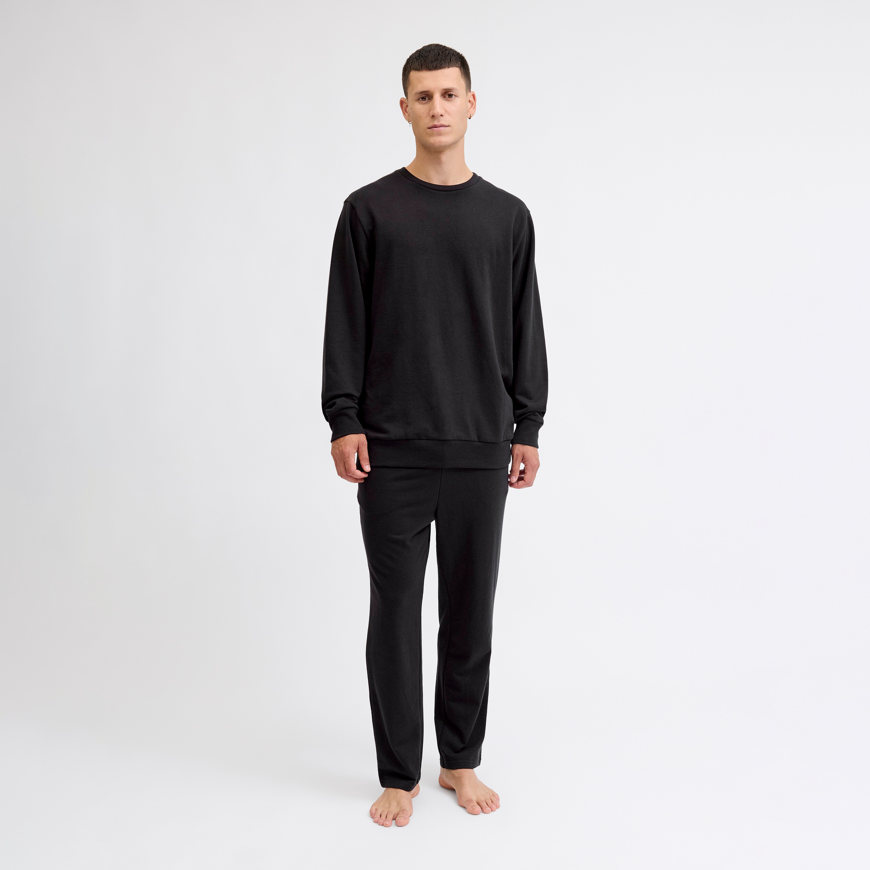 Jack & Jones Plain Crew Neck Men's T-Shirt and Pyjama Set-men-clothing-nightwear-sets-image-1
