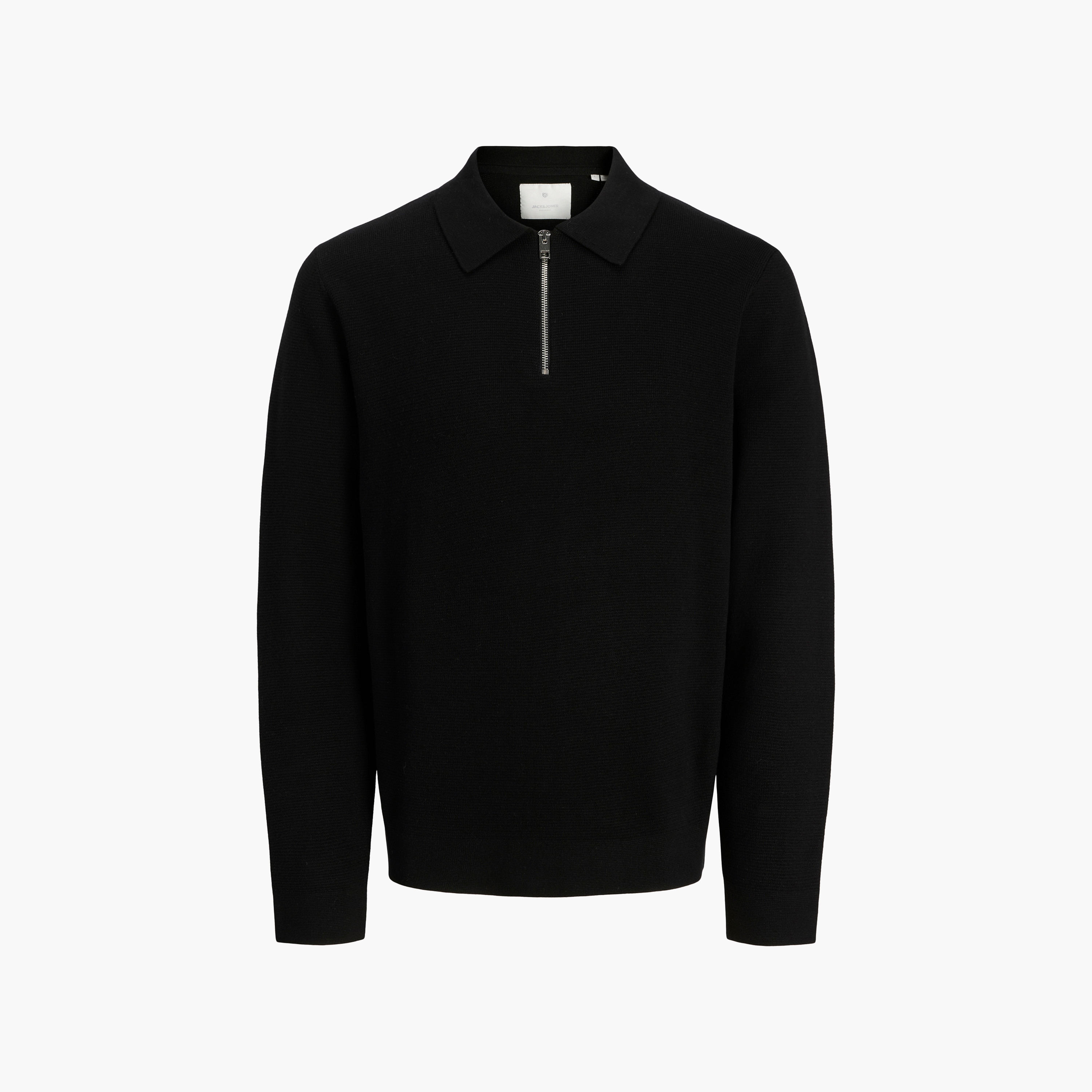 بلوفر بياقة سادة بأكمام طويلة رجالي من جاك آند جونز-men-clothing-sweatersandpullovers-image-7