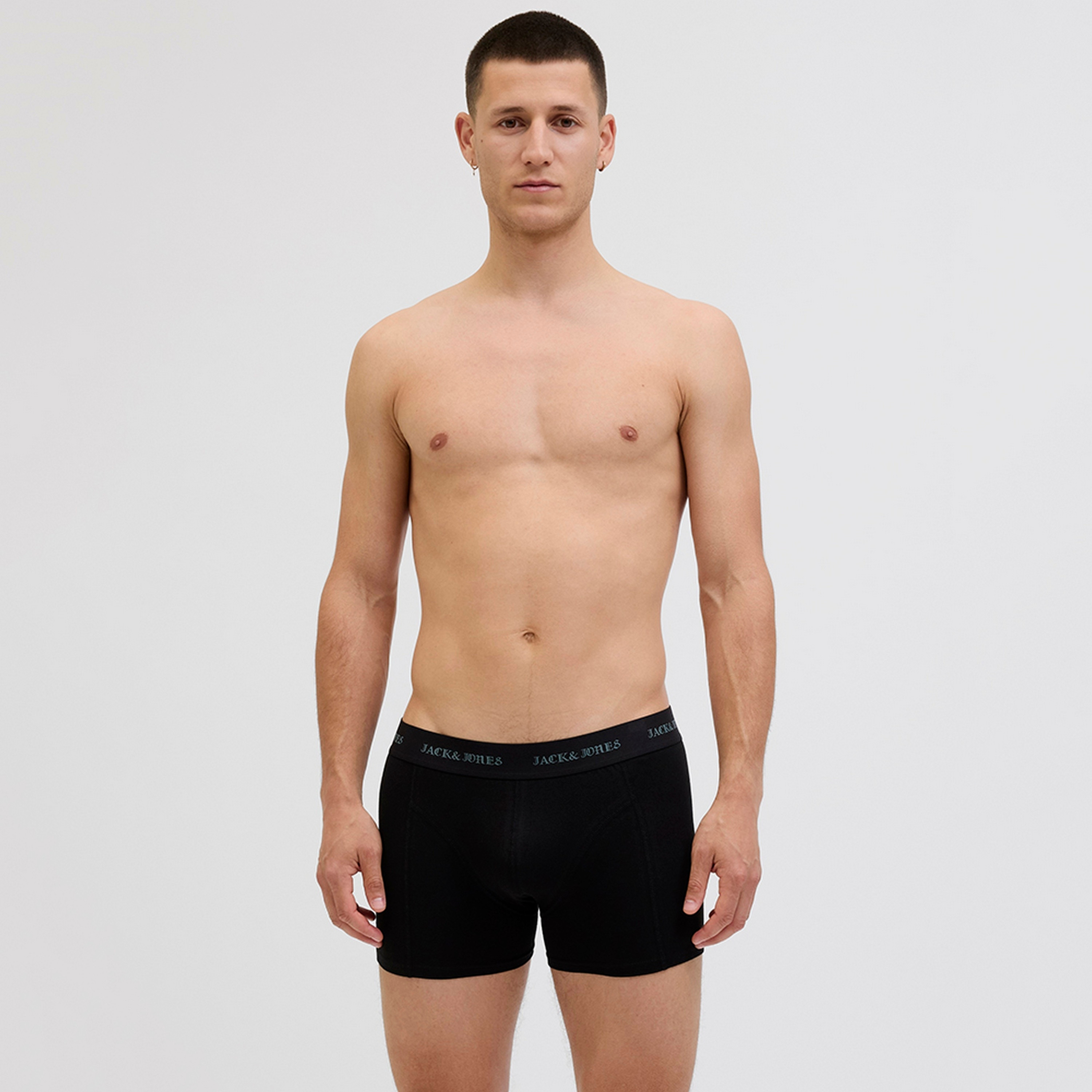 Jack & Jones Pack of 3 Brand Print Waistband Trunks-men-clothing-innerwear-underwear-image-4