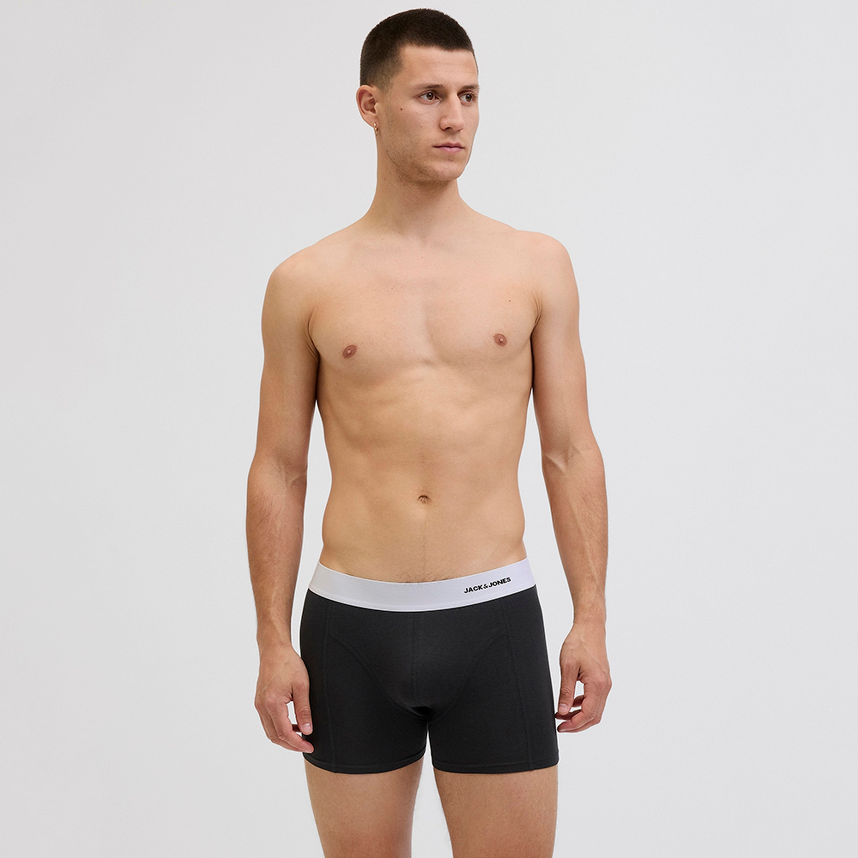 Jack & Jones Pack of 3 Brand Print Waistband Trunks-men-clothing-innerwear-underwear-image-4