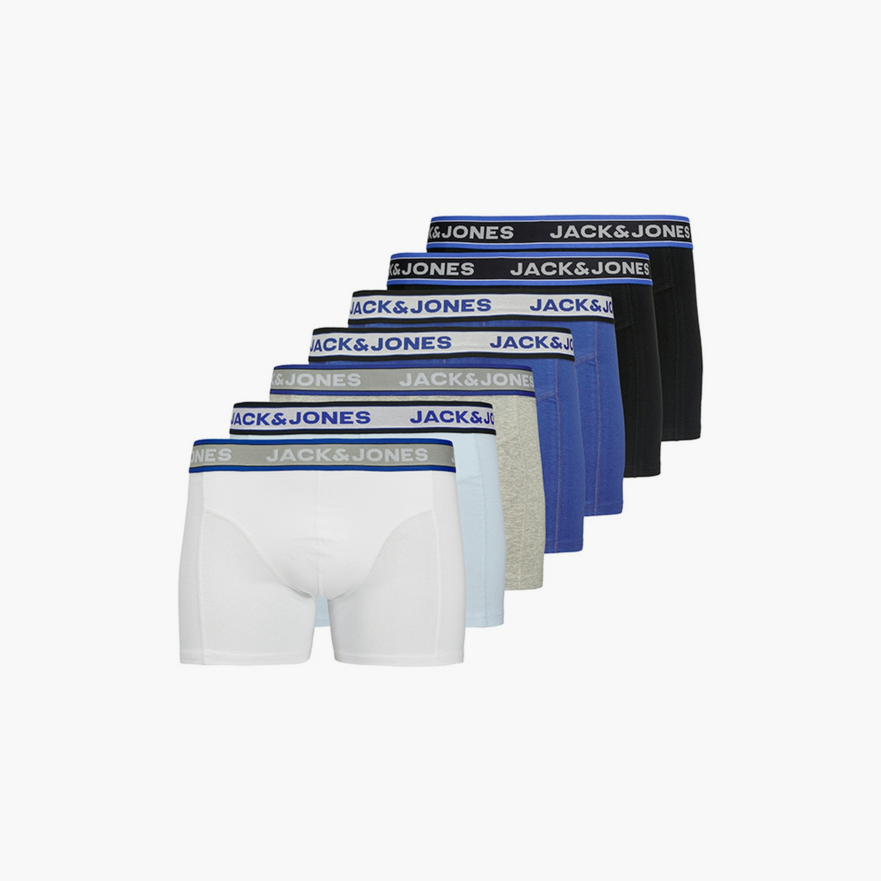 عبوة من 7 سراويل داخلية رجالية بطبعة شعار على حزام الخصر من جاك ان جونز-men-clothing-innerwear-underwear-image-1