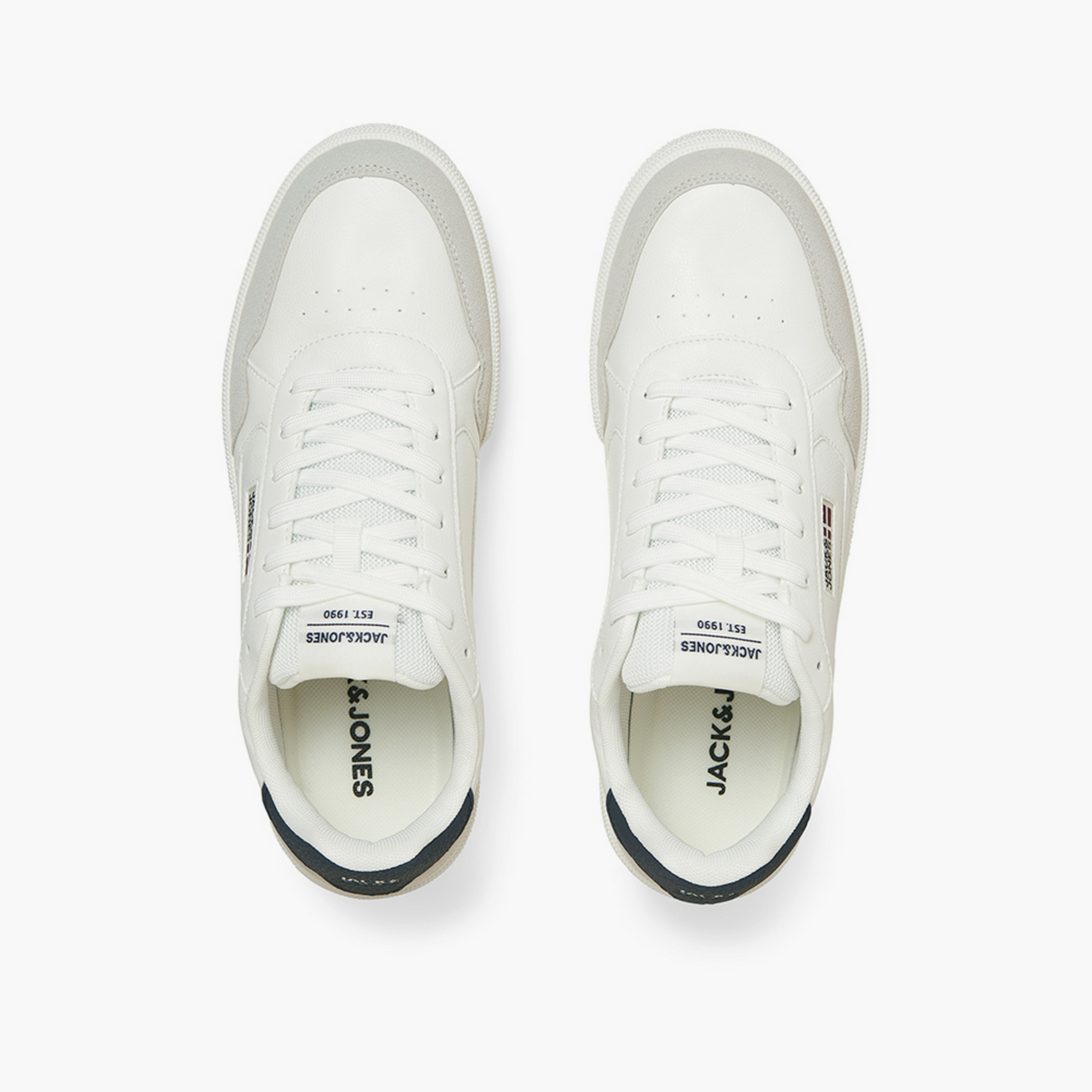Jack & Jones Men's Lace-Up Low Ankle Sneakers|12282430-men-shoes-sneakers-image-3
