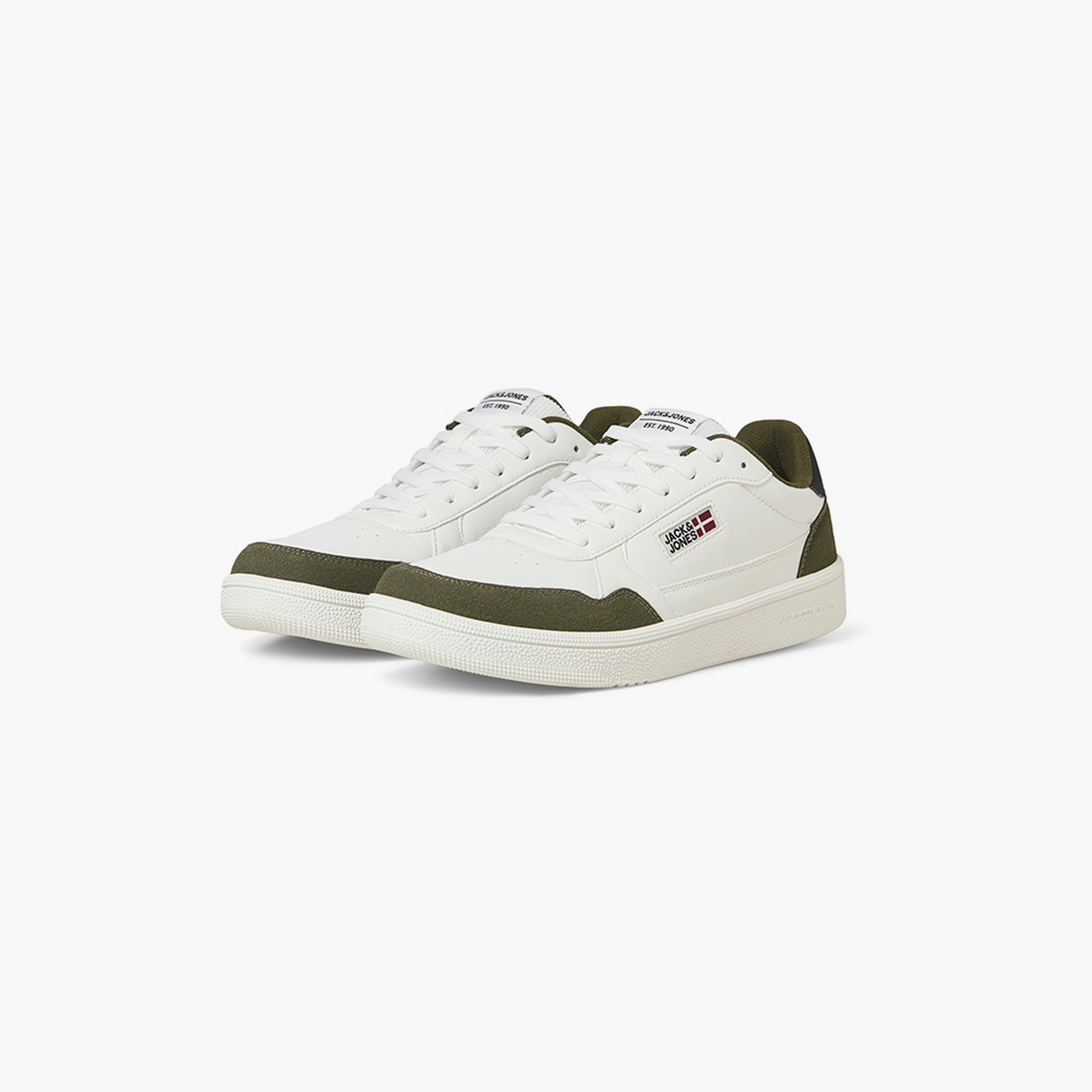 Jack & Jones Men's Lace-Up Low Ankle Sneakers|12282430-men-shoes-sneakers-image-5