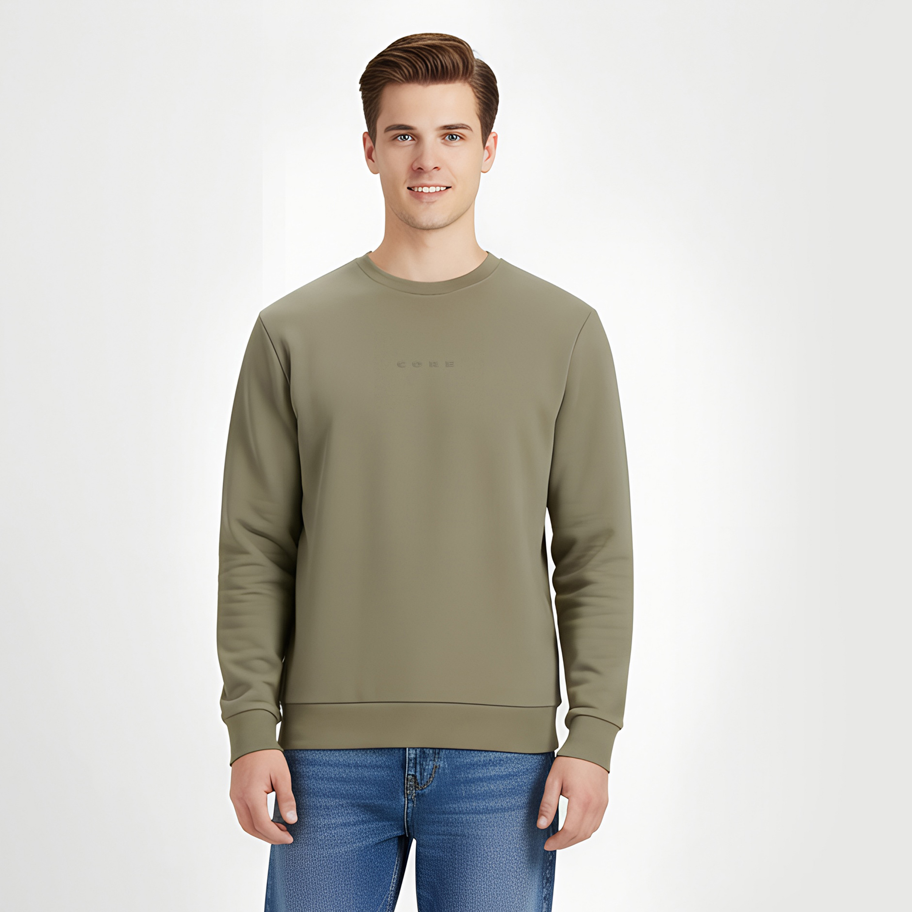 سويت شيرت رجالي جاك آند جونز سادة بياقة مستديرة وأكمام طويلة-men-winterwear-hoodiesandsweatshirts-image-8