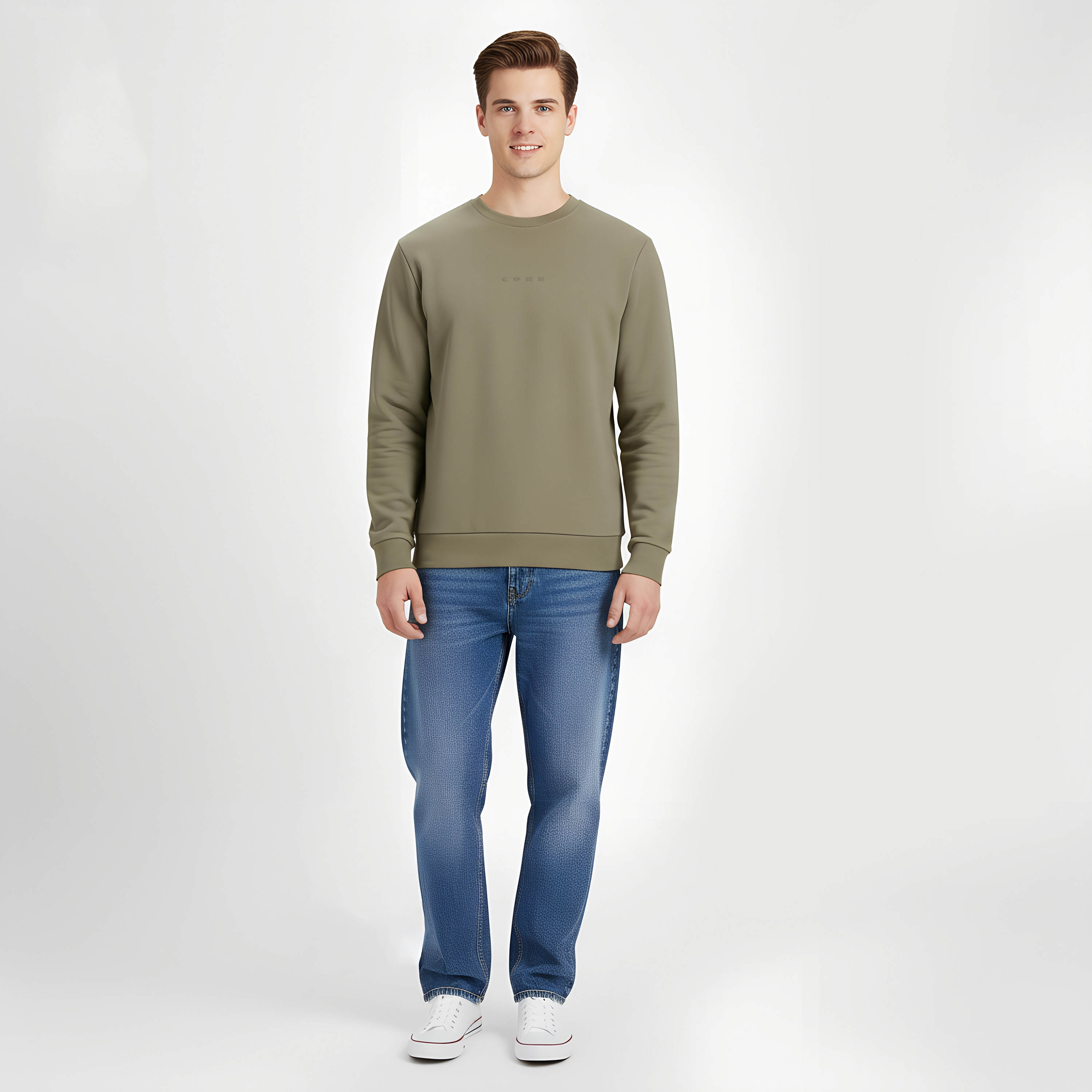 سويت شيرت رجالي جاك آند جونز سادة بياقة مستديرة وأكمام طويلة-men-winterwear-hoodiesandsweatshirts-image-9