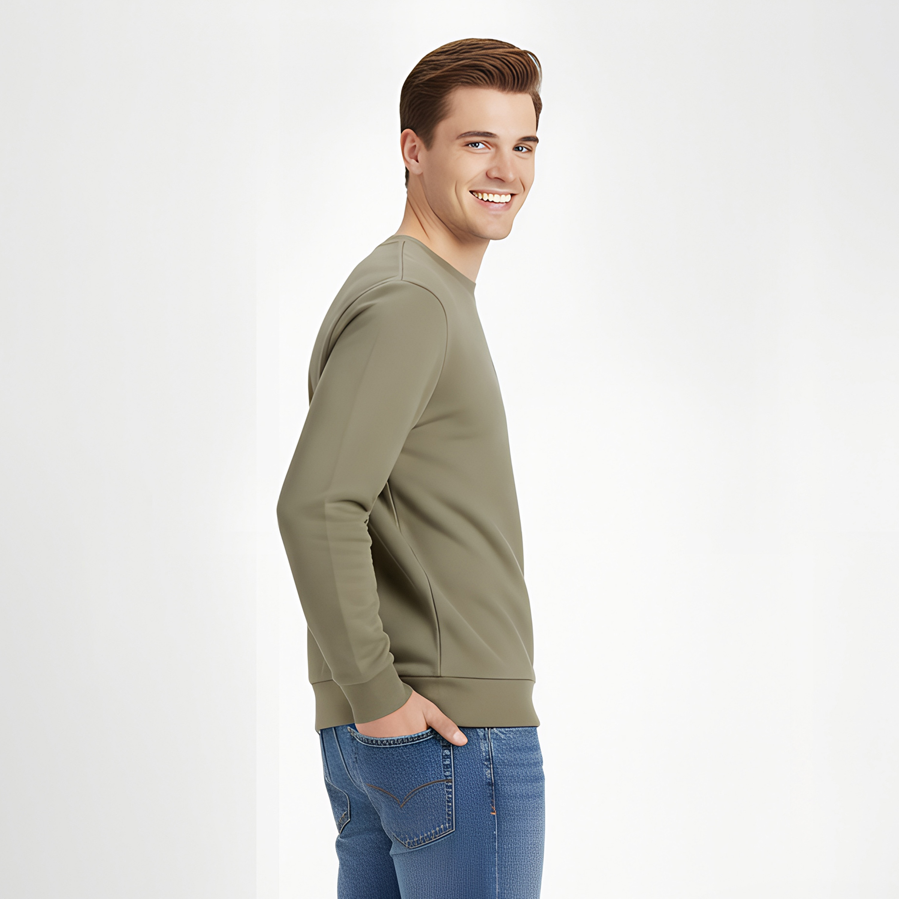 سويت شيرت رجالي جاك آند جونز سادة بياقة مستديرة وأكمام طويلة-men-winterwear-hoodiesandsweatshirts-image-10