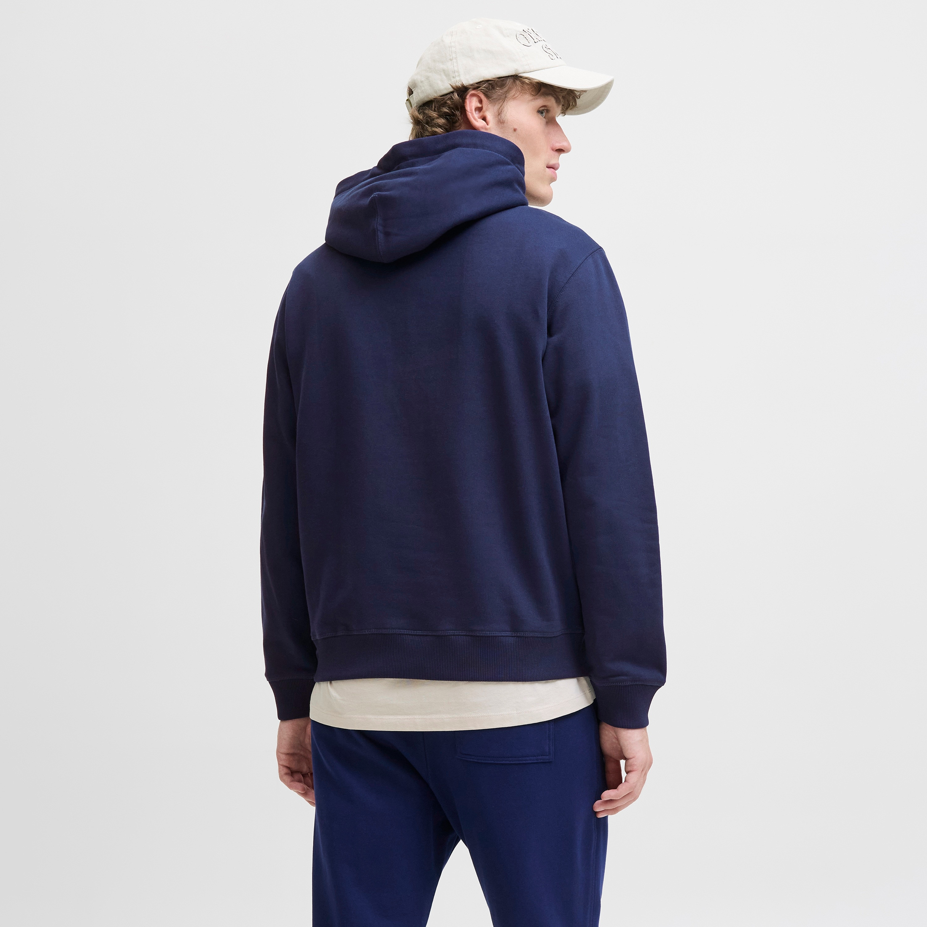 Jack & Jones Plain Hooded Neck Long Sleeves Men's Sweatshirt-men-winterwear-hoodiesandsweatshirts-image-8