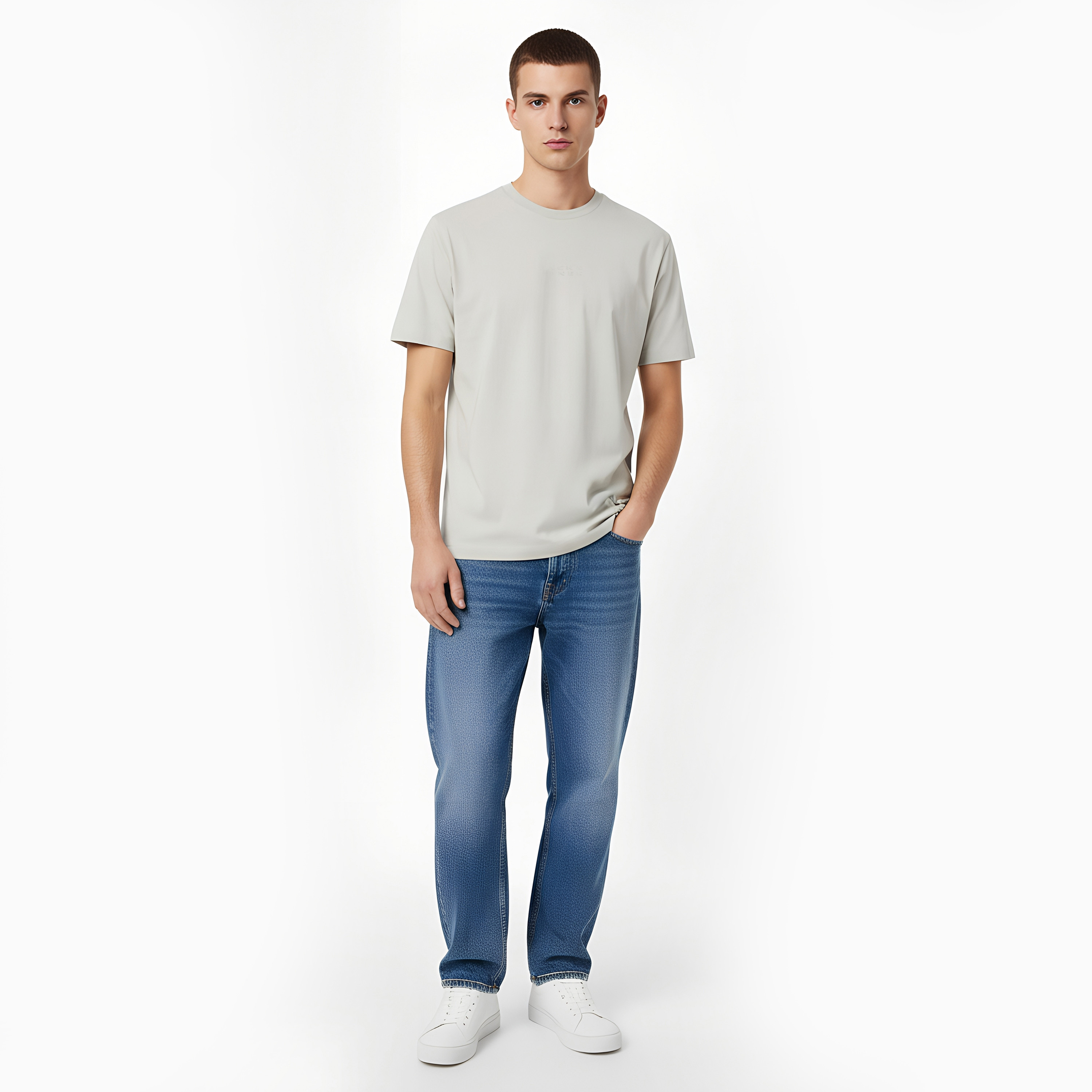 تيشيرت رجالي سادة بياقة دائرية وأكمام قصيرة من جاك ان جونز-men-clothing-tshirtsandpolos-tshirts-image-8