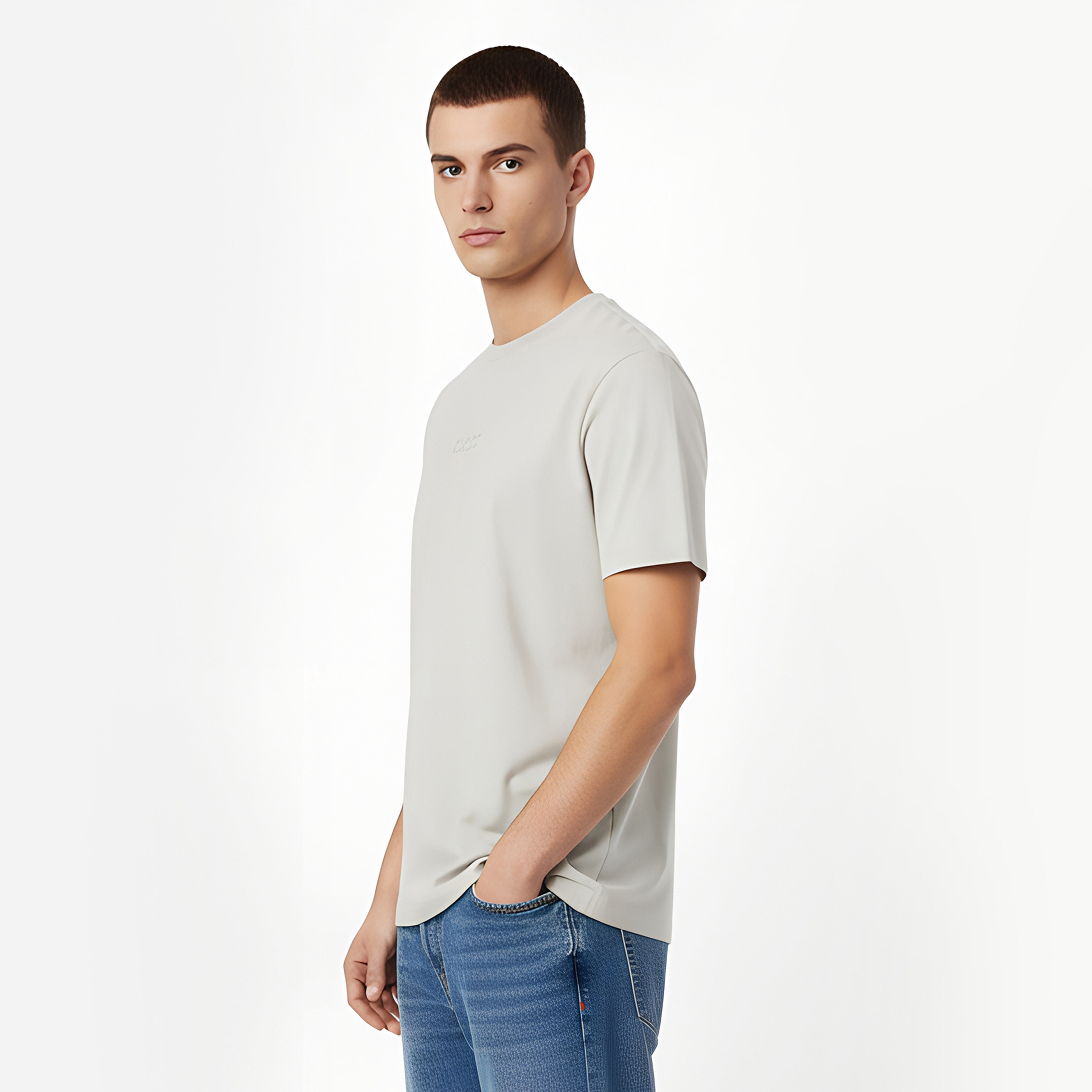 تيشيرت رجالي سادة بياقة دائرية وأكمام قصيرة من جاك ان جونز-men-clothing-tshirtsandpolos-tshirts-image-9