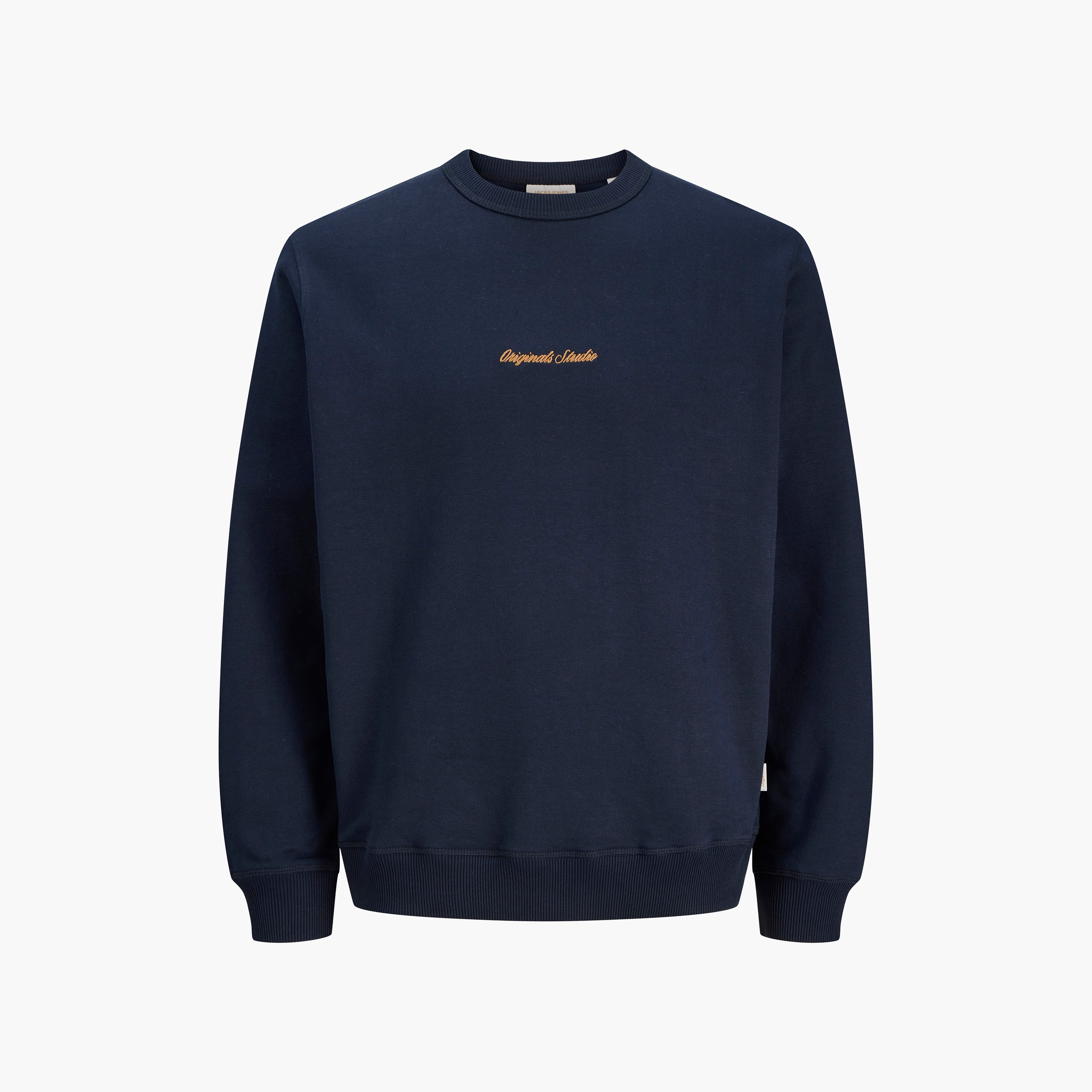 Jack & Jones Plain Crew Neck Long Sleeves Men's Sweatshirt-men-winterwear-hoodiesandsweatshirts-image-5