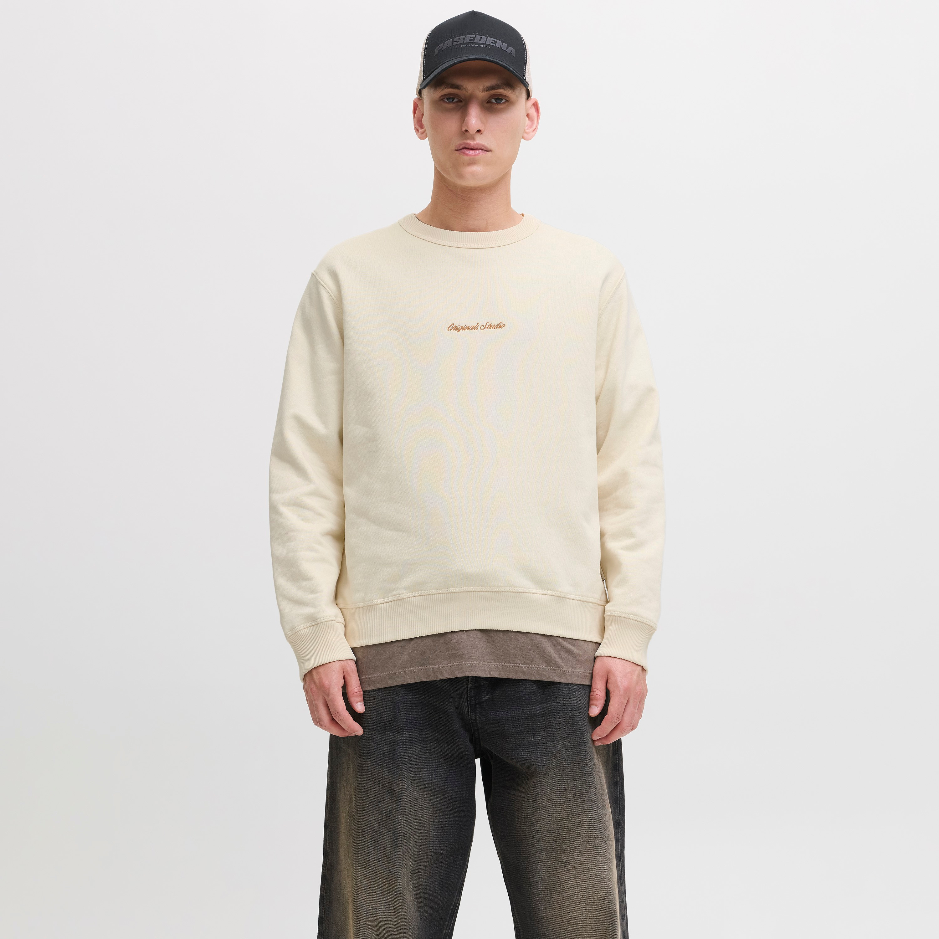 Jack & Jones Plain Crew Neck Long Sleeves Men's Sweatshirt-men-winterwear-hoodiesandsweatshirts-image-1