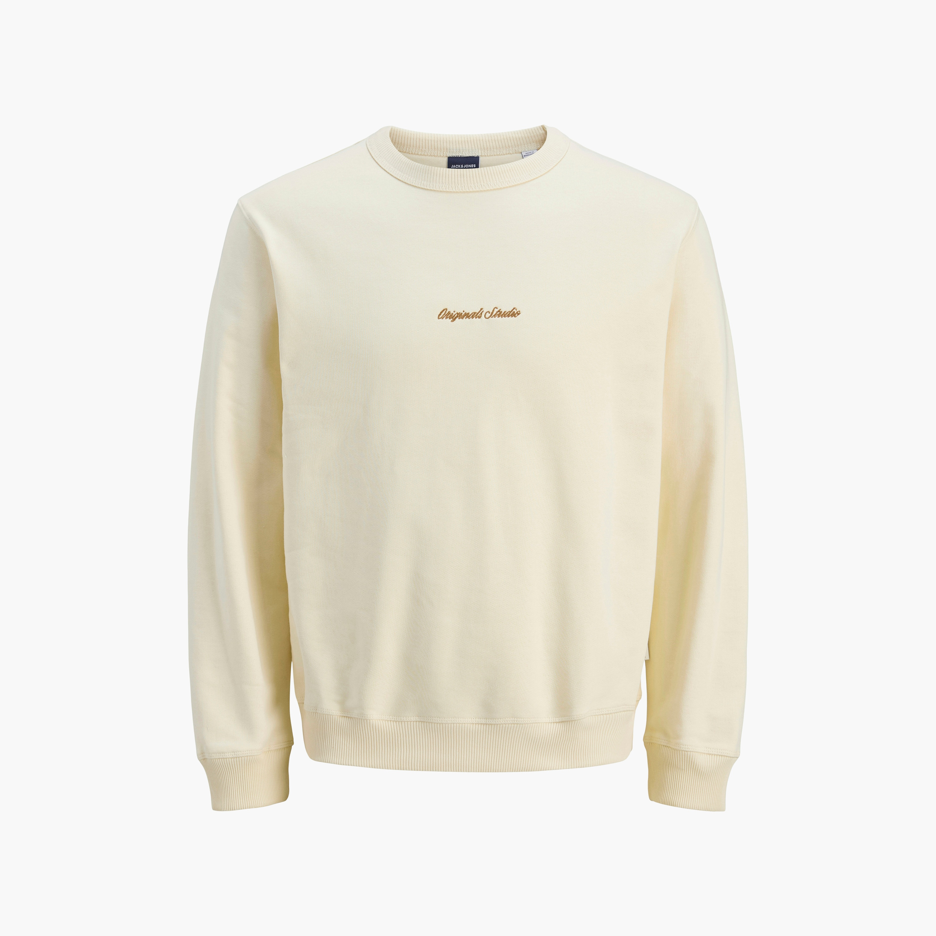 Jack & Jones Plain Crew Neck Long Sleeves Men's Sweatshirt-men-winterwear-hoodiesandsweatshirts-image-5
