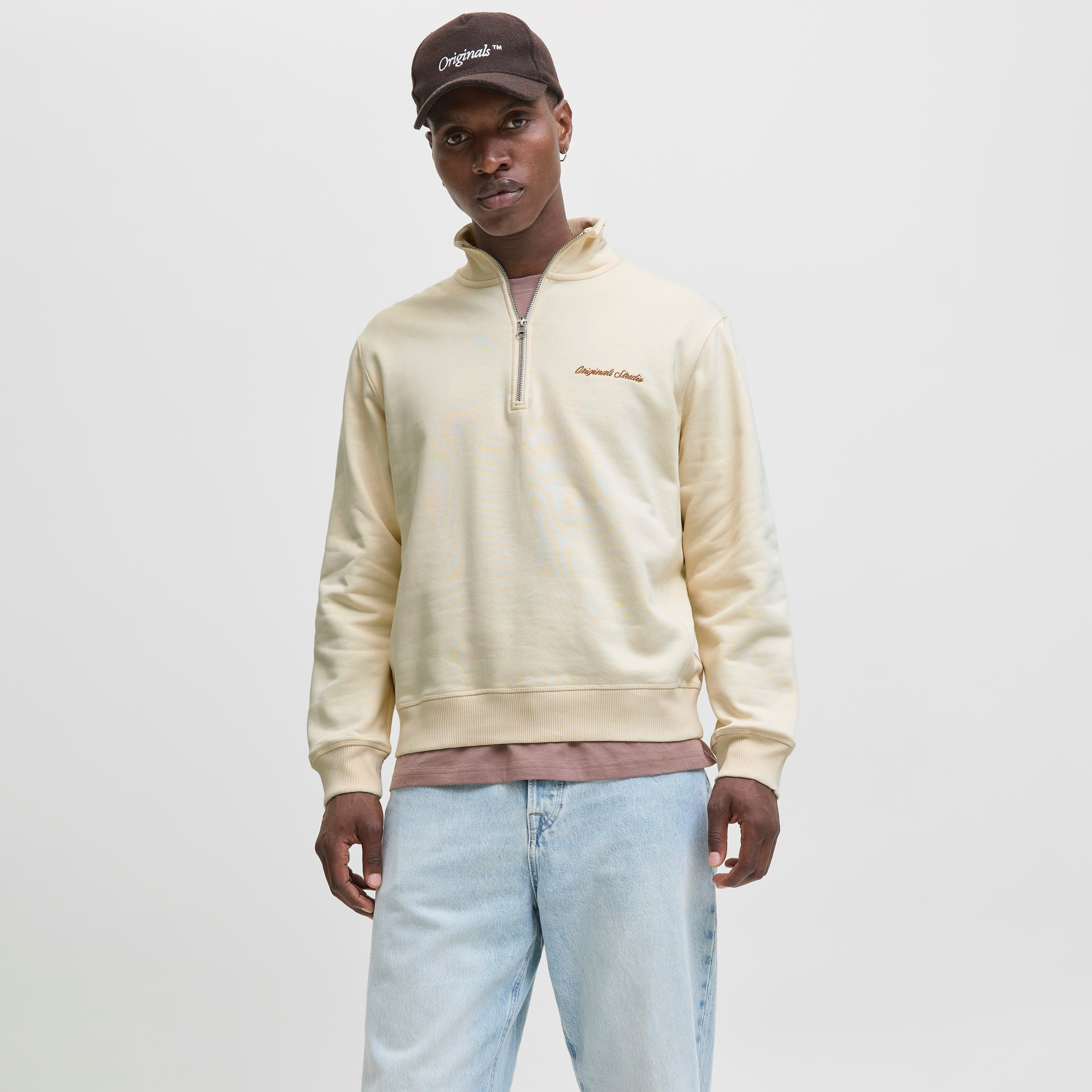 Jack & Jones Plain High Neck Long Sleeves Men's Sweatshirt-men-winterwear-hoodiesandsweatshirts-image-5
