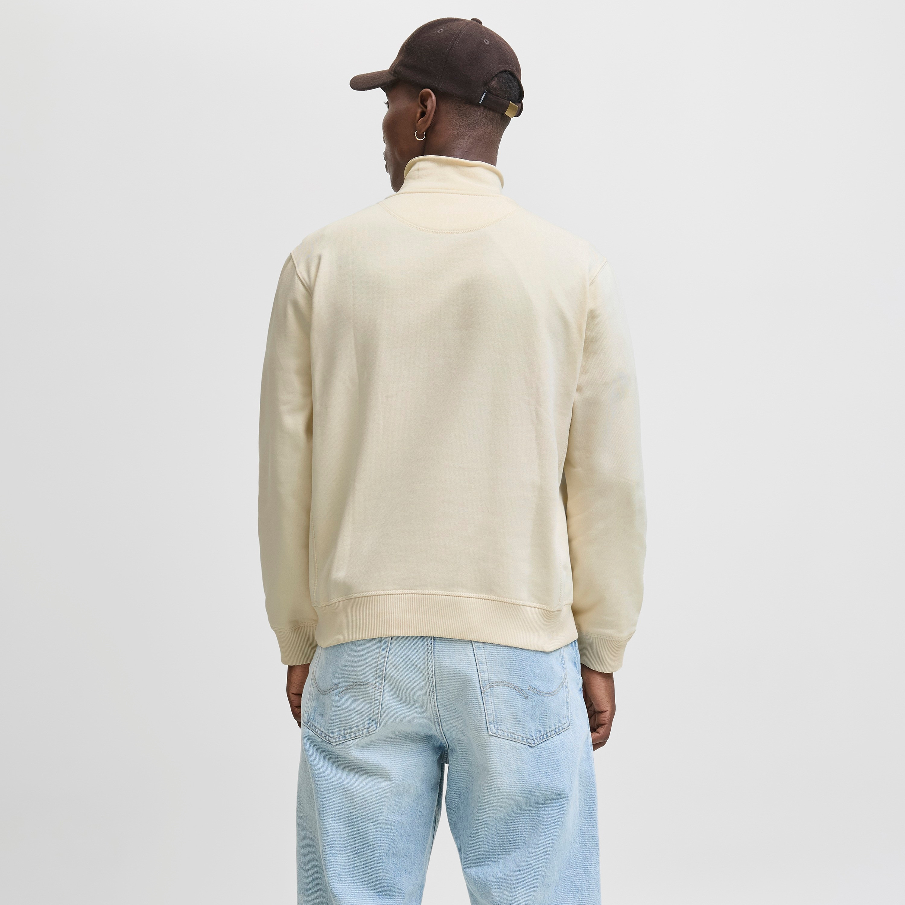Jack & Jones Plain High Neck Long Sleeves Men's Sweatshirt-men-winterwear-hoodiesandsweatshirts-image-8