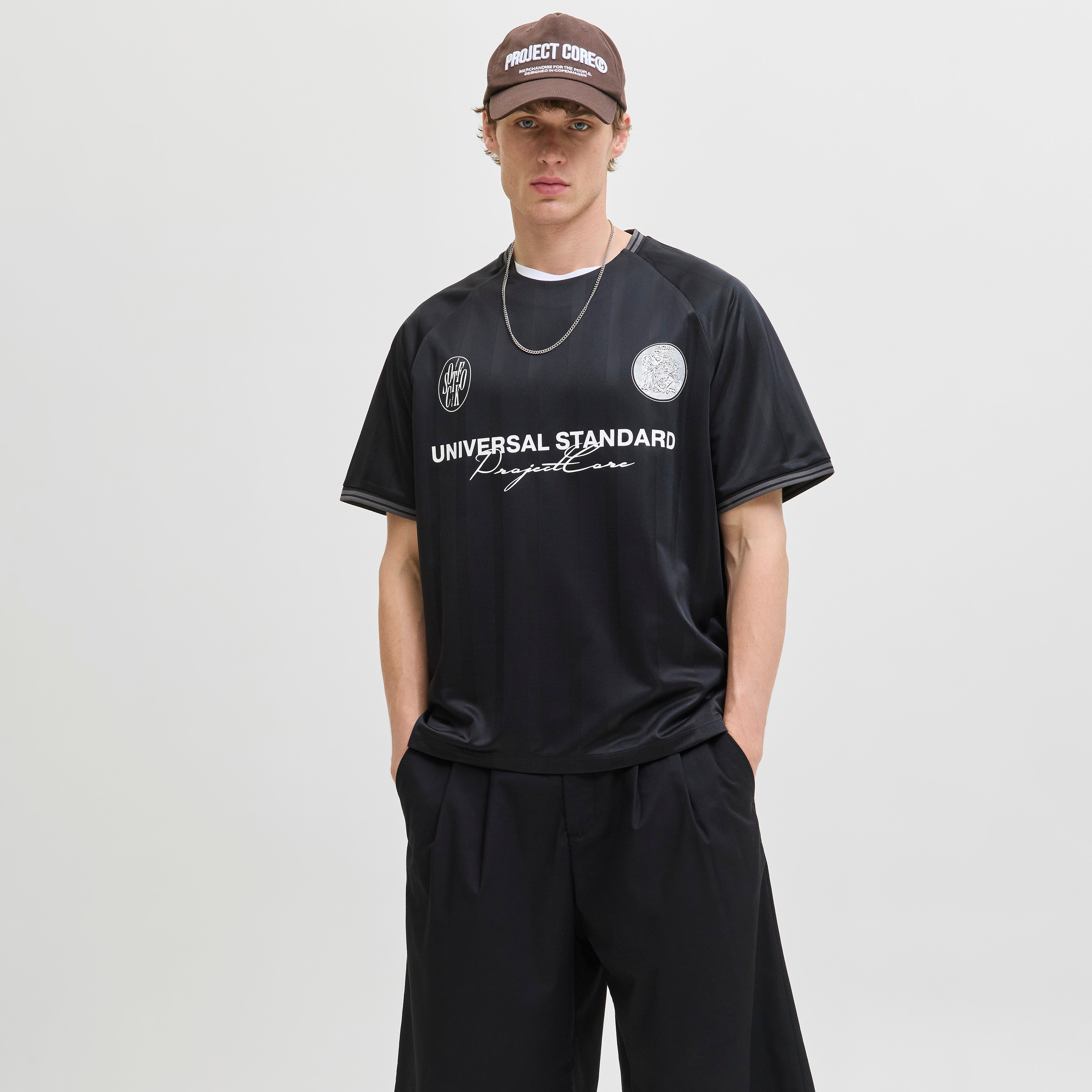 Jack & Jones Printed Crew Neck Short Sleeves Football Men's T-Shirt-men-clothing-sportswearandactivewear-tshirtsandpolos-image-1