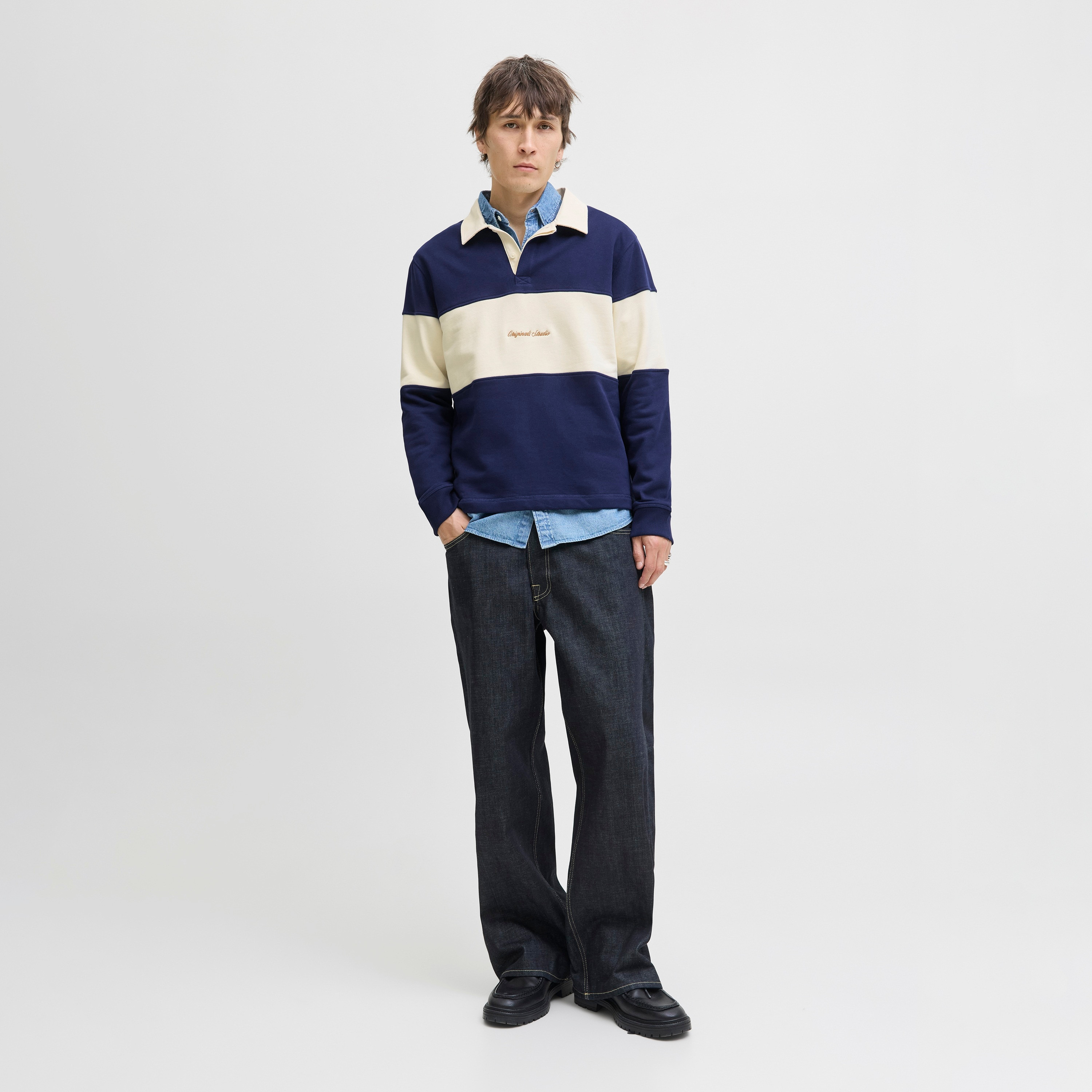 كنزة صوفية رجالية بألوان متعددة بياقة وأكمام طويلة من جاك ان جونز-men-winterwear-hoodiesandsweatshirts-image-10