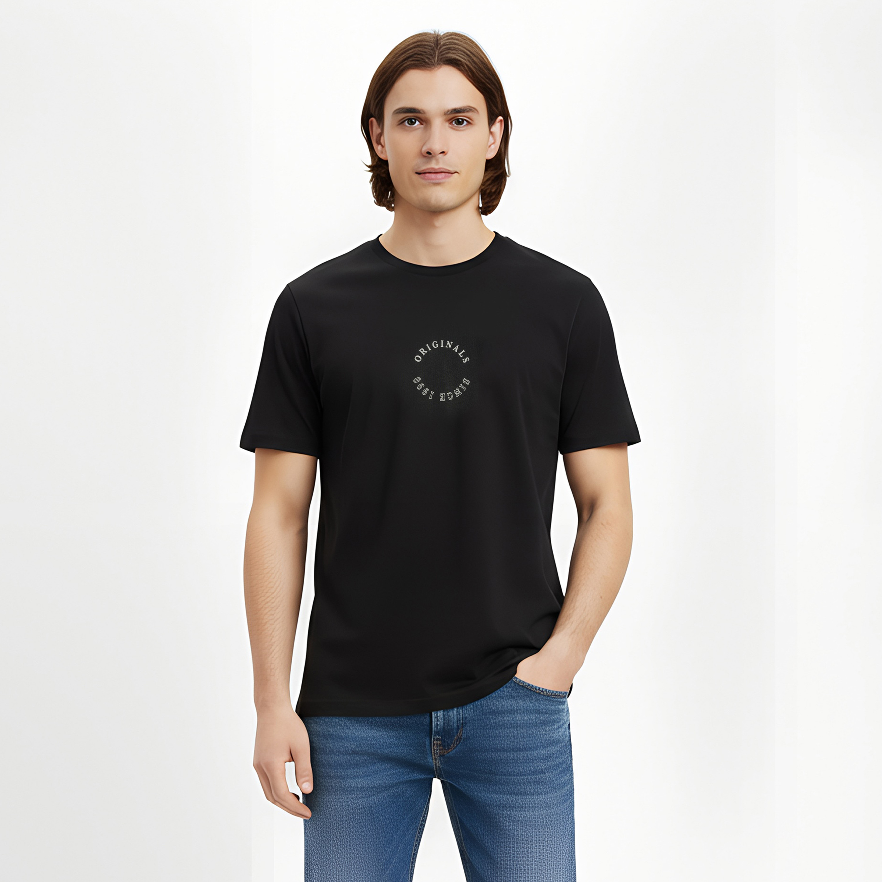 Jack & Jones Printed Crew Neck Short Sleeves Men's T-Shirt-men-clothing-tshirtsandpolos-tshirts-image-7