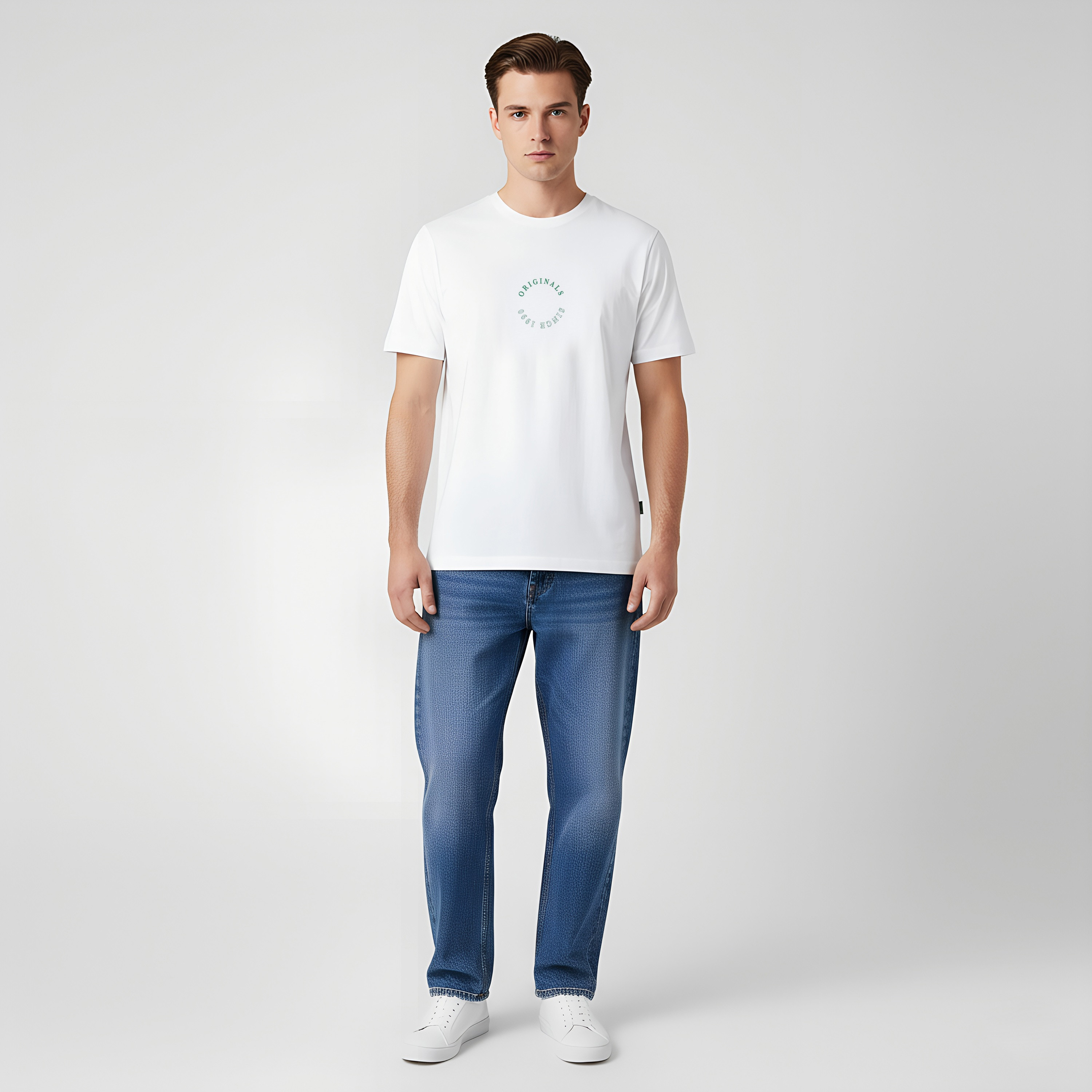 Jack & Jones Printed Crew Neck Short Sleeves Men's T-Shirt-men-clothing-tshirtsandpolos-tshirts-image-2