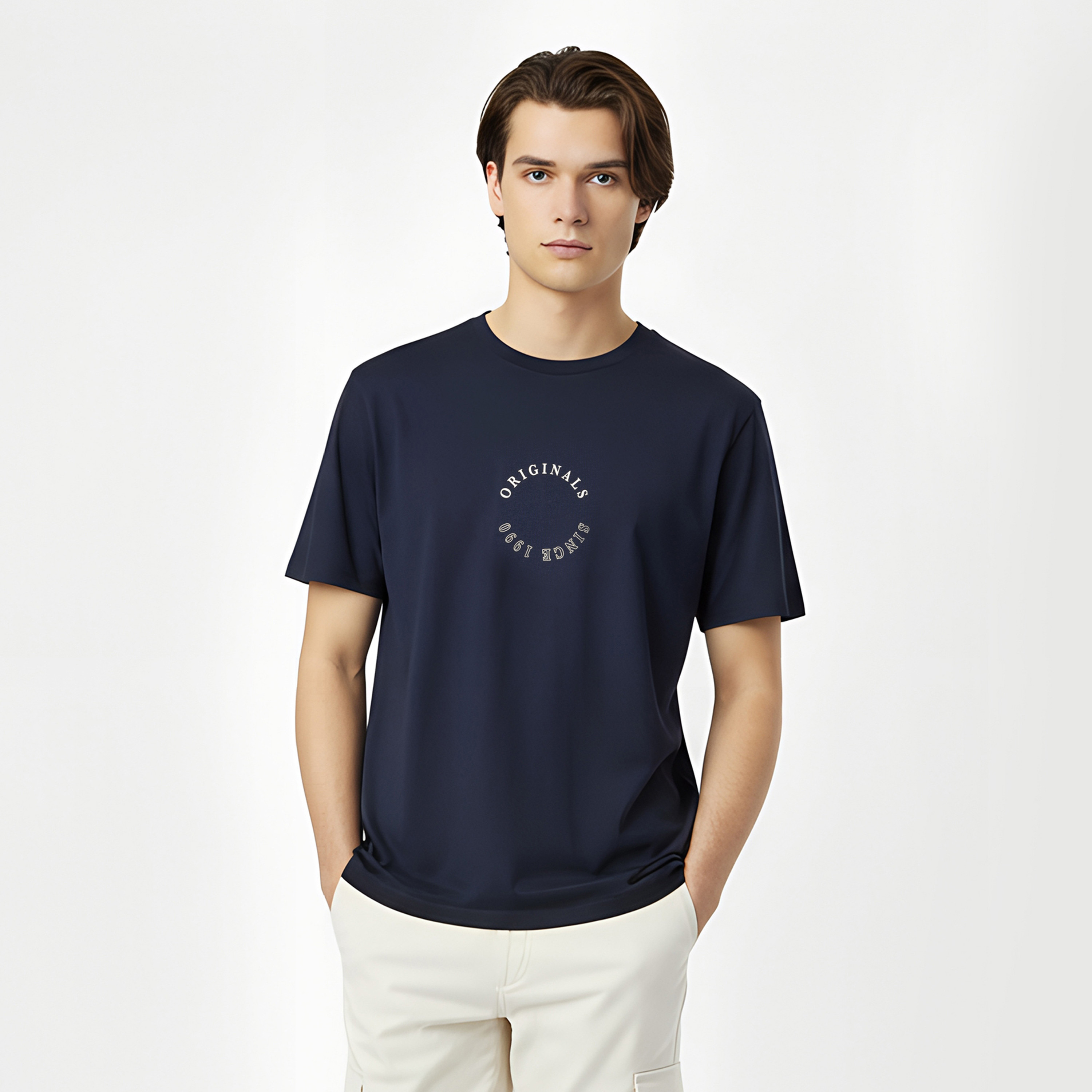 Jack & Jones Printed Crew Neck Short Sleeves Men's T-Shirt-men-clothing-tshirtsandpolos-tshirts-image-4