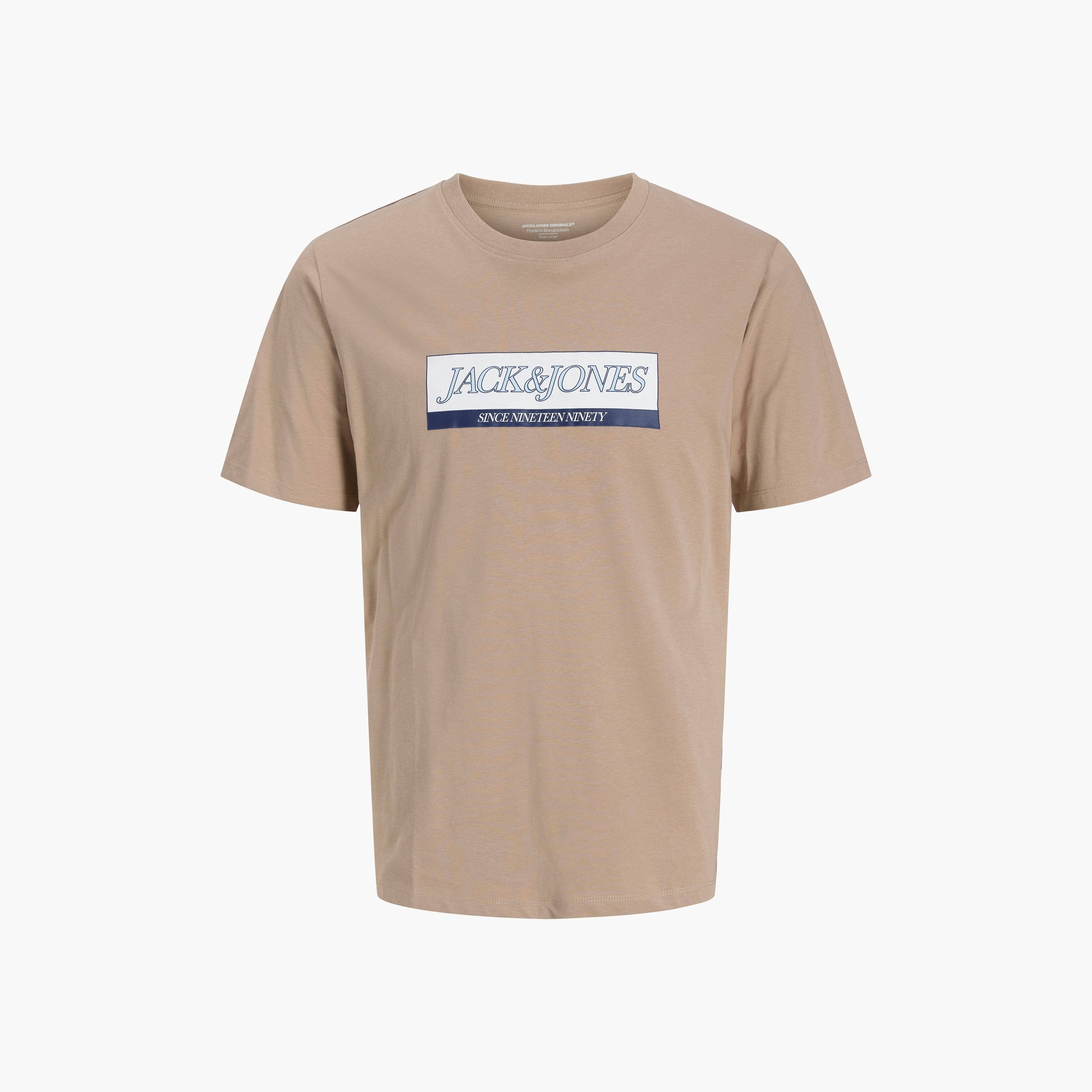 تيشيرت رجالي مطبوع برسومات بياقة دائرية وأكمام قصيرة من جاك ان جونز-men-clothing-tshirtsandpolos-tshirts-image-13