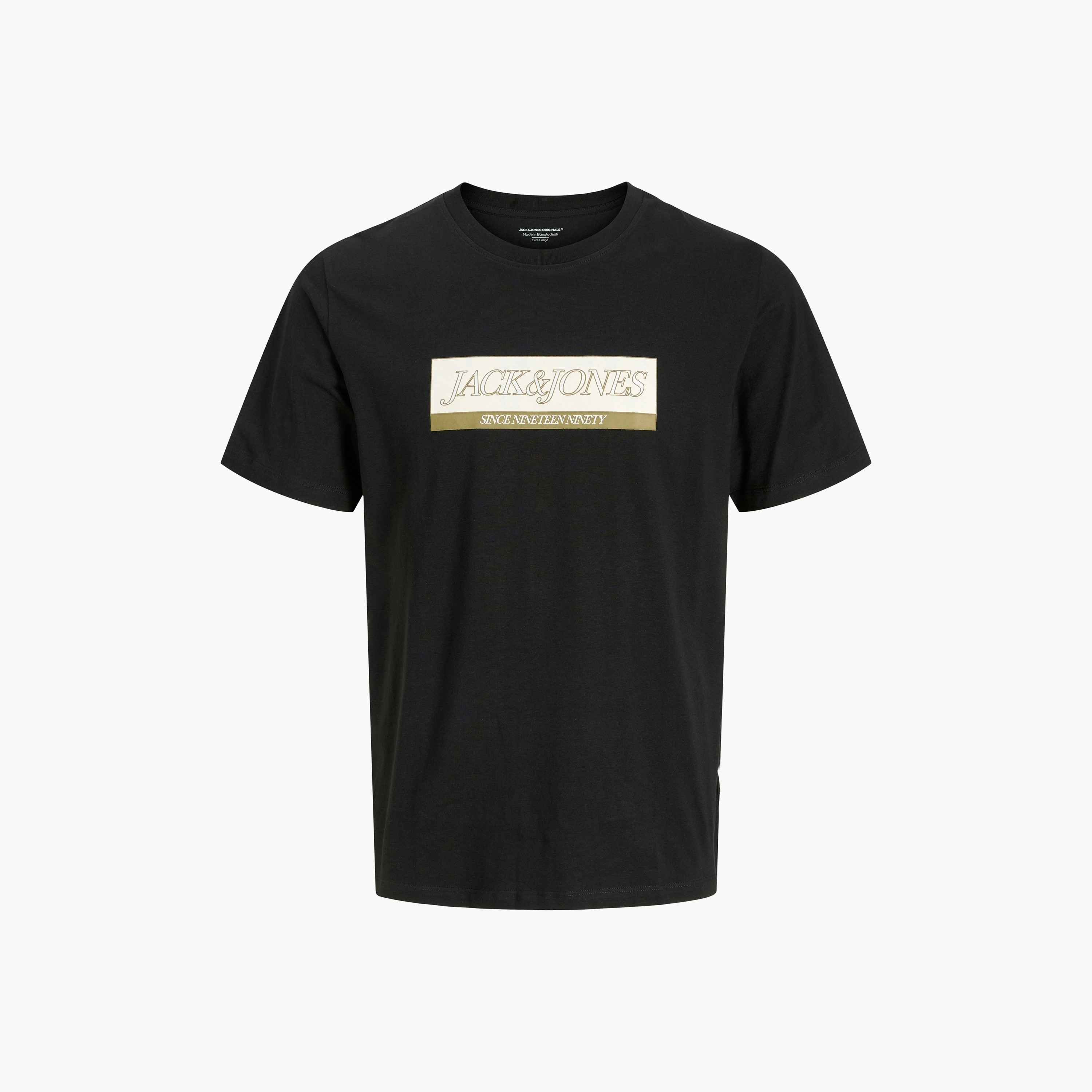 تيشيرت رجالي مطبوع برسومات بياقة دائرية وأكمام قصيرة من جاك ان جونز-men-clothing-tshirtsandpolos-tshirts-image-3