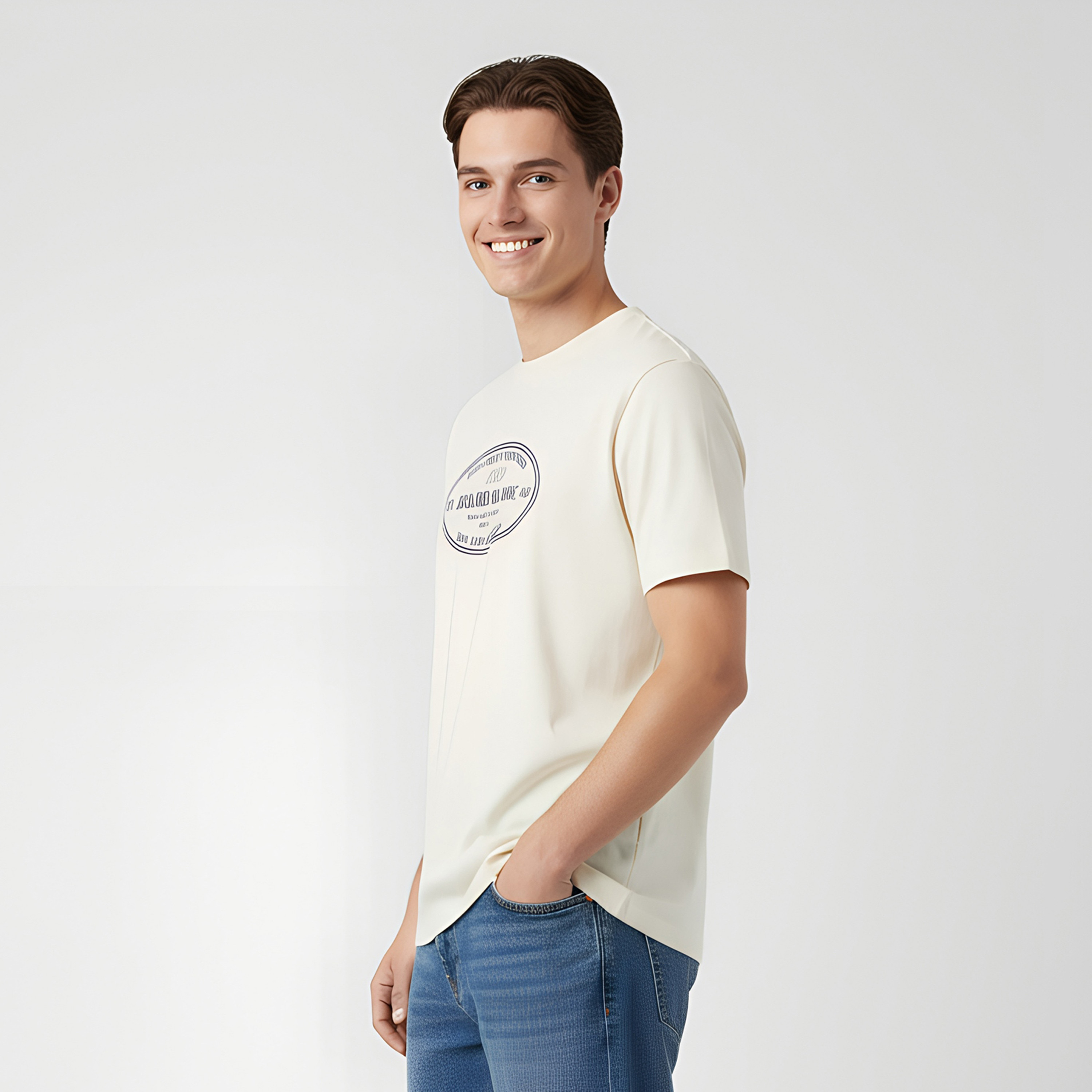 تي شيرت رجالي مطبوع بياقة دائرية وأكمام قصيرة من جاك اند جونز-men-clothing-tshirtsandpolos-tshirts-image-3