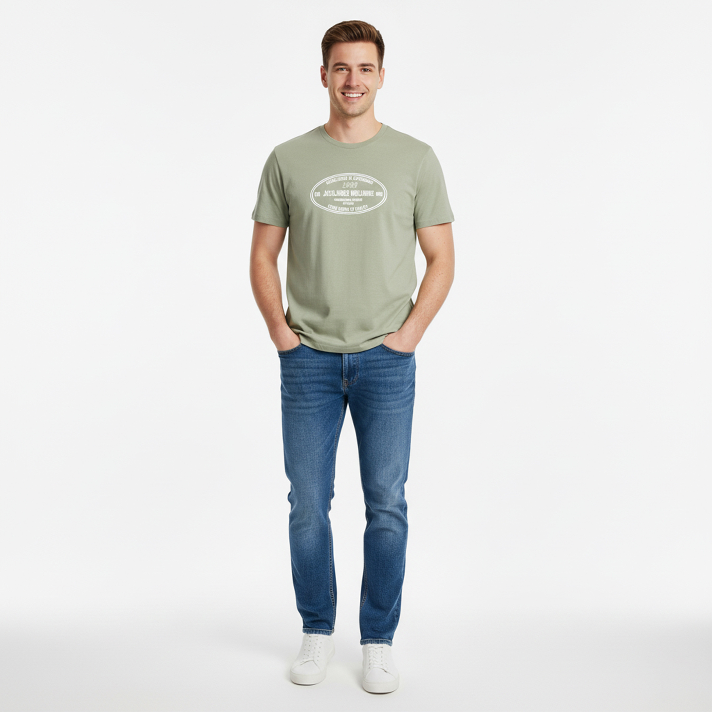 تي شيرت رجالي مطبوع بياقة دائرية وأكمام قصيرة من جاك اند جونز-men-clothing-tshirtsandpolos-tshirts-image-11