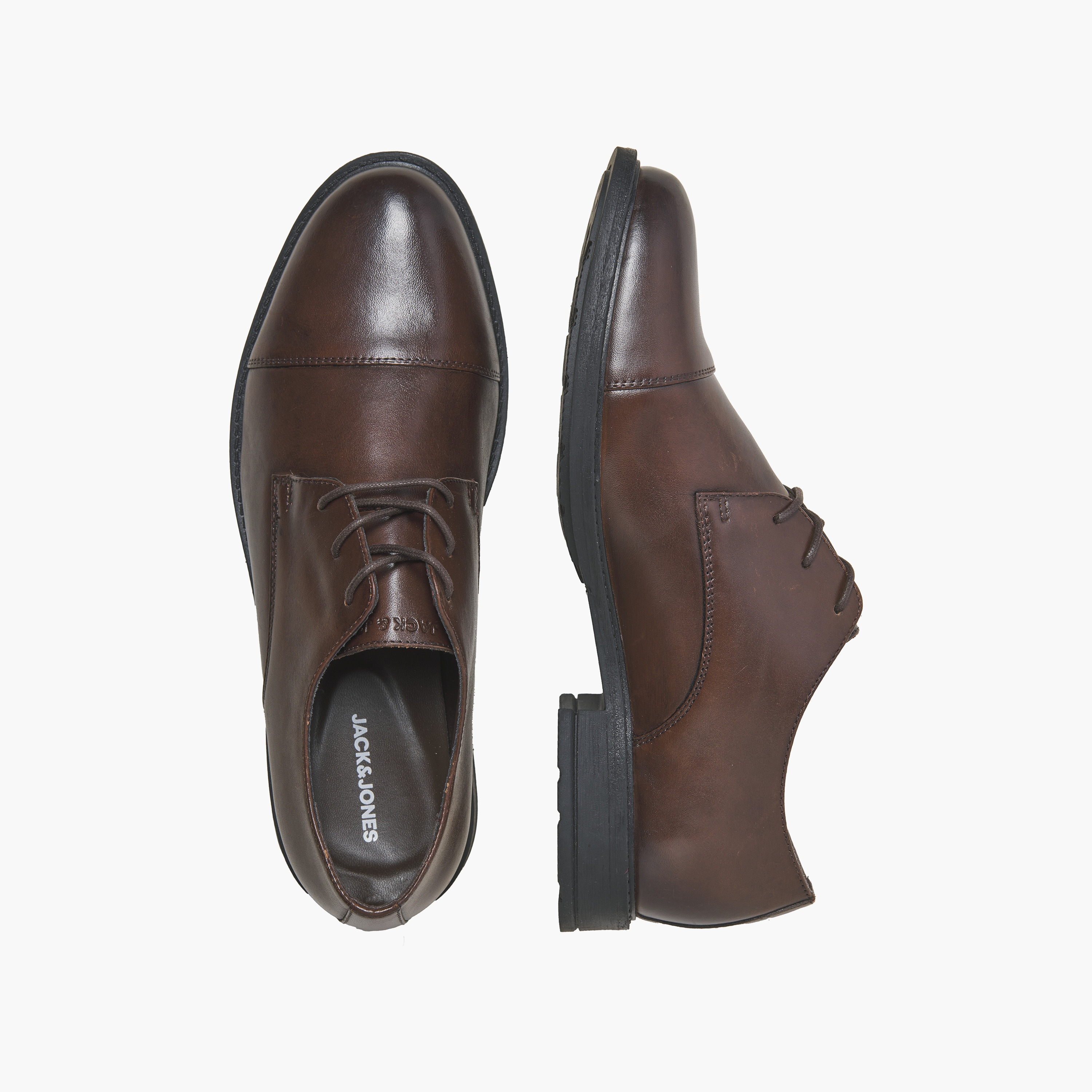 حذاء ديربي رجالي برباط وكاحل منخفض من جاك آند جونز | 12283812-men-shoes-formalshoes-image-3