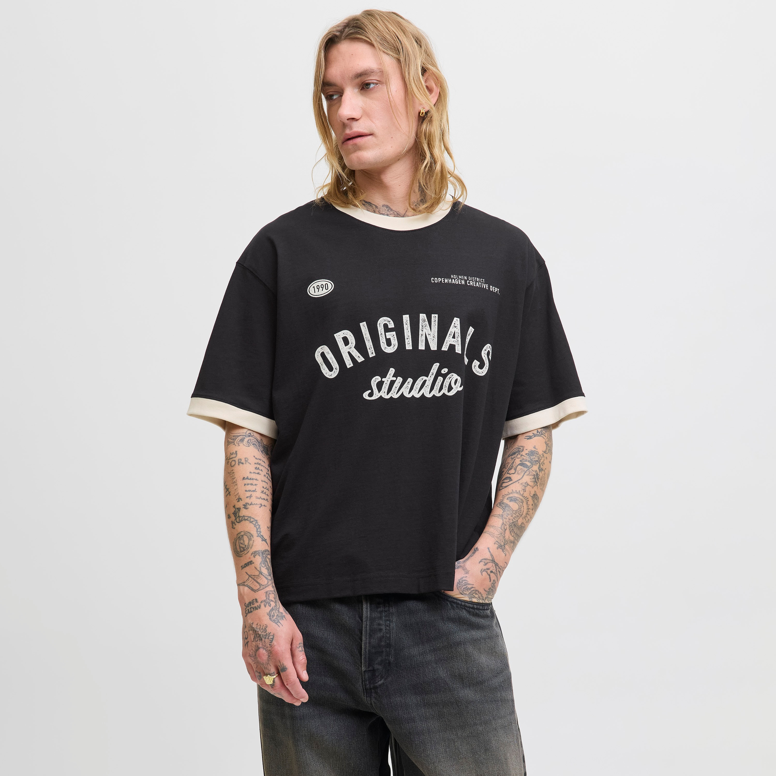 Jack & Jones Printed Crew Neck Short Sleeves Men's T-Shirt-men-clothing-tshirtsandpolos-tshirts-image-1